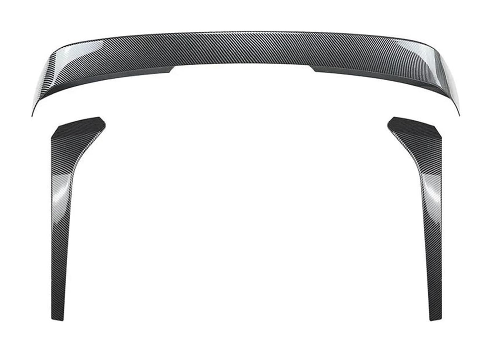 Heckscheibenspoiler Für VW Für T&iguan MK2 2017-2023 Auto Heckspoiler Heckdachspoiler Heckflügel Heckscheibe Seitenspoilerflügel(3pcs Carbon) von KTGVTPBHBW