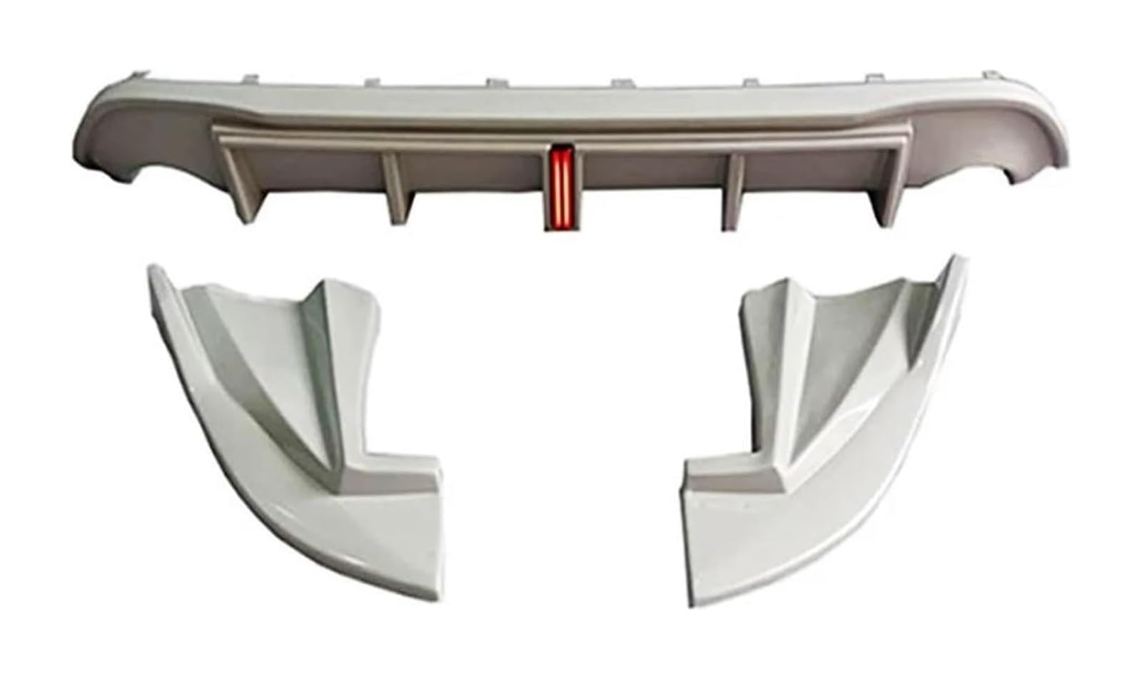 Heckscheibenspoiler Für Volvo S60 V60 4 Tür Limousine 2014-2018 Auto Hinten Stoßstange Diffusor Lip Splitter Spoiler Außen Tuning Hinten Stamm Spoiler(Unpainted) von KTGVTPBHBW