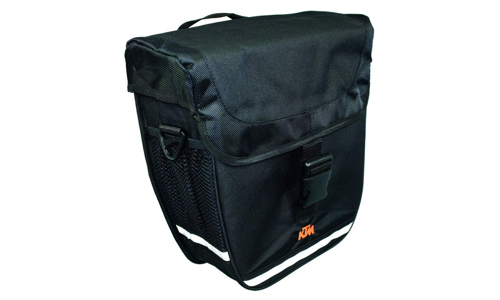 KTM GepäcKTM Fahrrad Gepäckträgertasche - Carrier Bag Single - Schultergurt, Vario Halterung, Seitentaschen, Hauptfach, 14 oder 18 Liter: 14 Liter von KTM