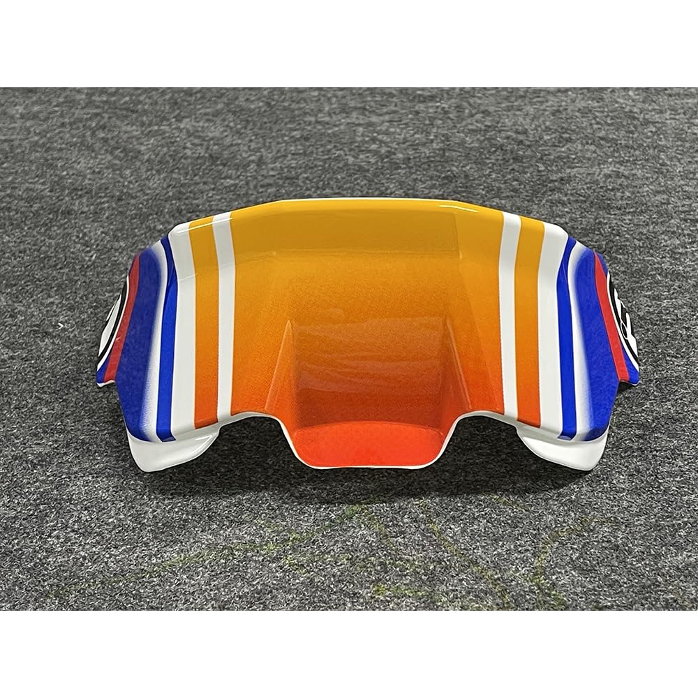 Motorcycle for 07Nakano 25Shogun HAGA TSUBASA KIYONARI Rear Spoiler Trim Spoiler Accessories For Arai RX7X RX-7X RR5 VZ-Ram RX7V RX7 GP5 Hayden NAKAGAMI Color (03Nakano, XL(61-62)) von KTTUO