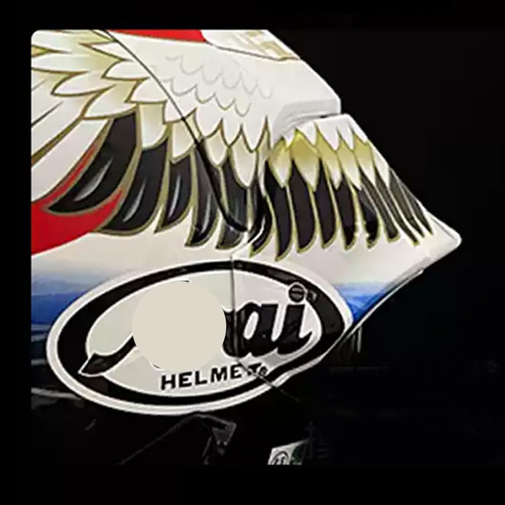 Motorcycle for 07Nakano 25Shogun HAGA TSUBASA KIYONARI Rear Spoiler Trim Spoiler Accessories For Arai RX7X RX-7X RR5 VZ-Ram RX7V RX7 GP5 Hayden NAKAGAMI Color (TSUBASA, XL(61-62)) von KTTUO