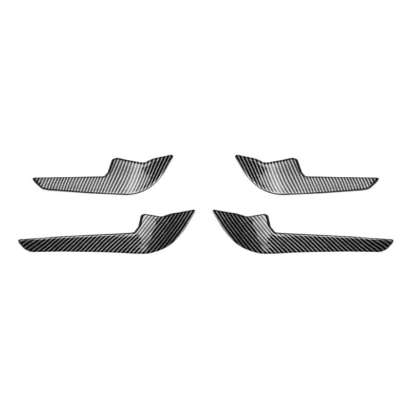 KUBYMOTO Frontstoßstange Seitenlüftungsleisten Dekorative für Audi RS3 8Y 2021-2024 Carbon Look von KUBYMOTO
