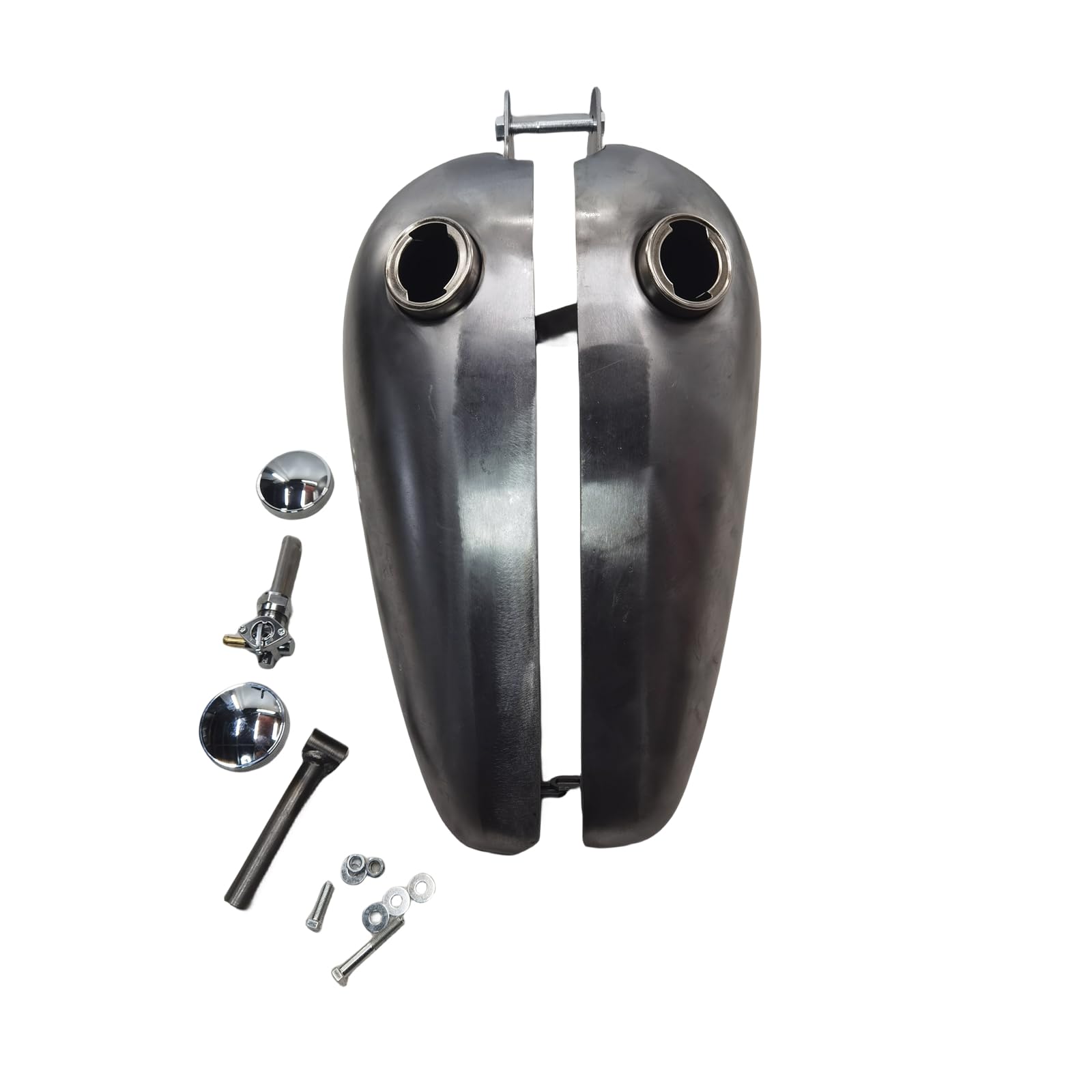 Motorrad-Benzin-Gas-Kraftstofftank für Harley-alte Modelle 1936–1984, unlackiert, 8,6 l Motorrad-Benzin-Gas-Kraftstofftank für Harley-alte Modelle 1936–1984, unlackiert, 8,6 l von KUBYMOTO