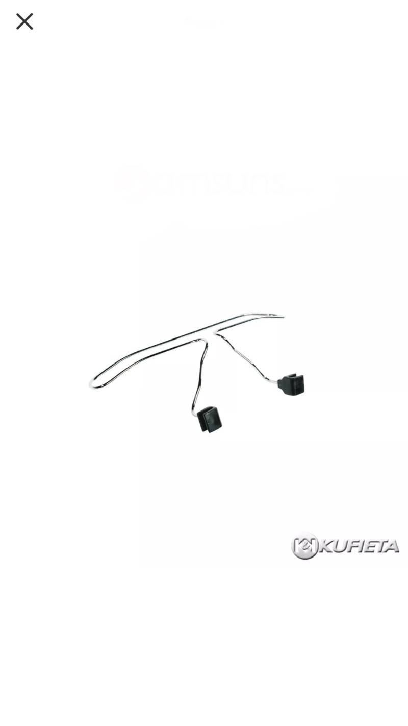 KUFIETA - Kleiderbügel WS 02 für Fahrzeug-Kopfstützen Universal Chrom 50 cm breit von KUFIETA