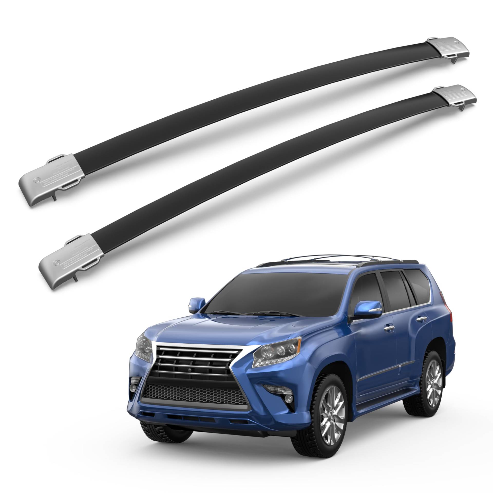 KUIPERAUTO - 75 kg Aluminium-Querstangen, kompatibel mit GX460 2010–2019 – Gepäckträger für Fahrrad, Kanu, Kajak, Gepäckträger KUIPERAUTO - 75 kg Aluminium-Querstangen, kompatibel mit GX460 2010–2019 – Gepäckträger für Fahrrad, Kanu, Kajak, Gepäckträger von KUIPERAUTO