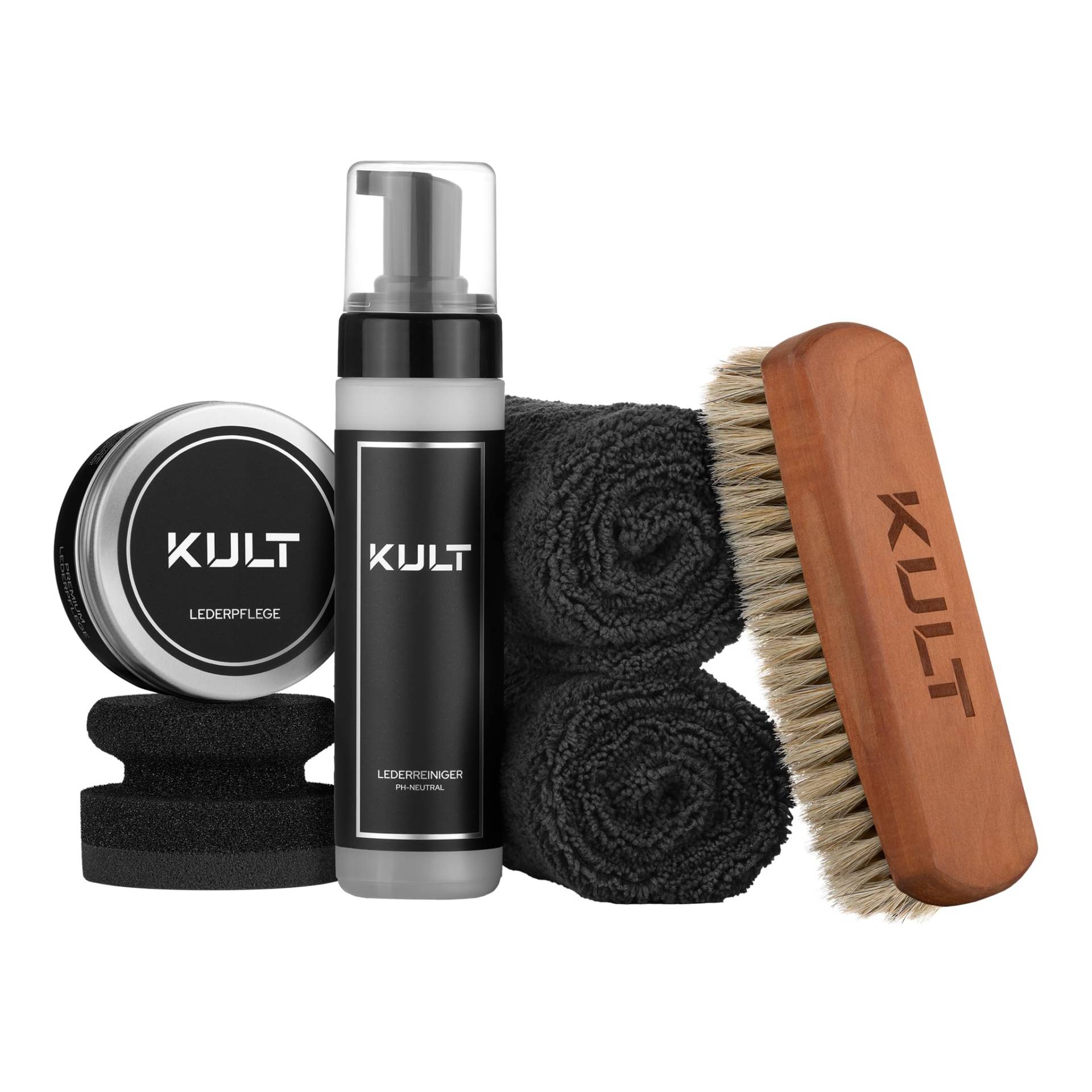 KULT Premium Lederreiniger & Lederpflege Set KULT Premium Lederreiniger & Lederpflege Set von KULT