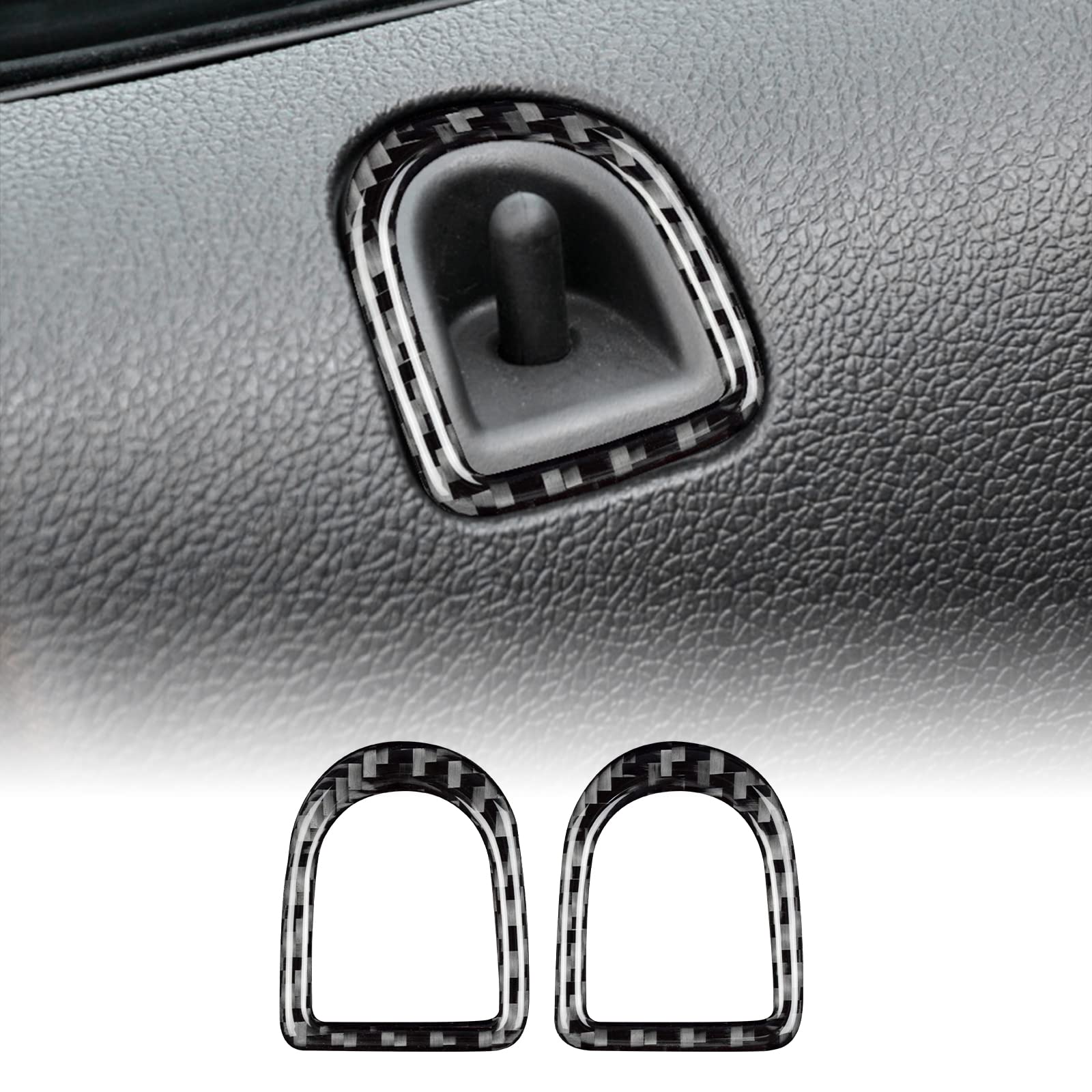 KUNGKIC 2 Stück Auto Türschloss Taste Rahmen Kohlefaser Dekorativ Aufkleber Compatible with Ford Mustang GT 2005 2006 2007 2008 2009 Innenbereich Zubehör KUNGKIC 2 Stück Auto Türschloss Taste Rahmen Kohlefaser Dekorativ Aufkleber Compatible with Ford Mustang GT 2005 2006 2007 2008 2009 Innenbereich Zubehör von KUNGKIC