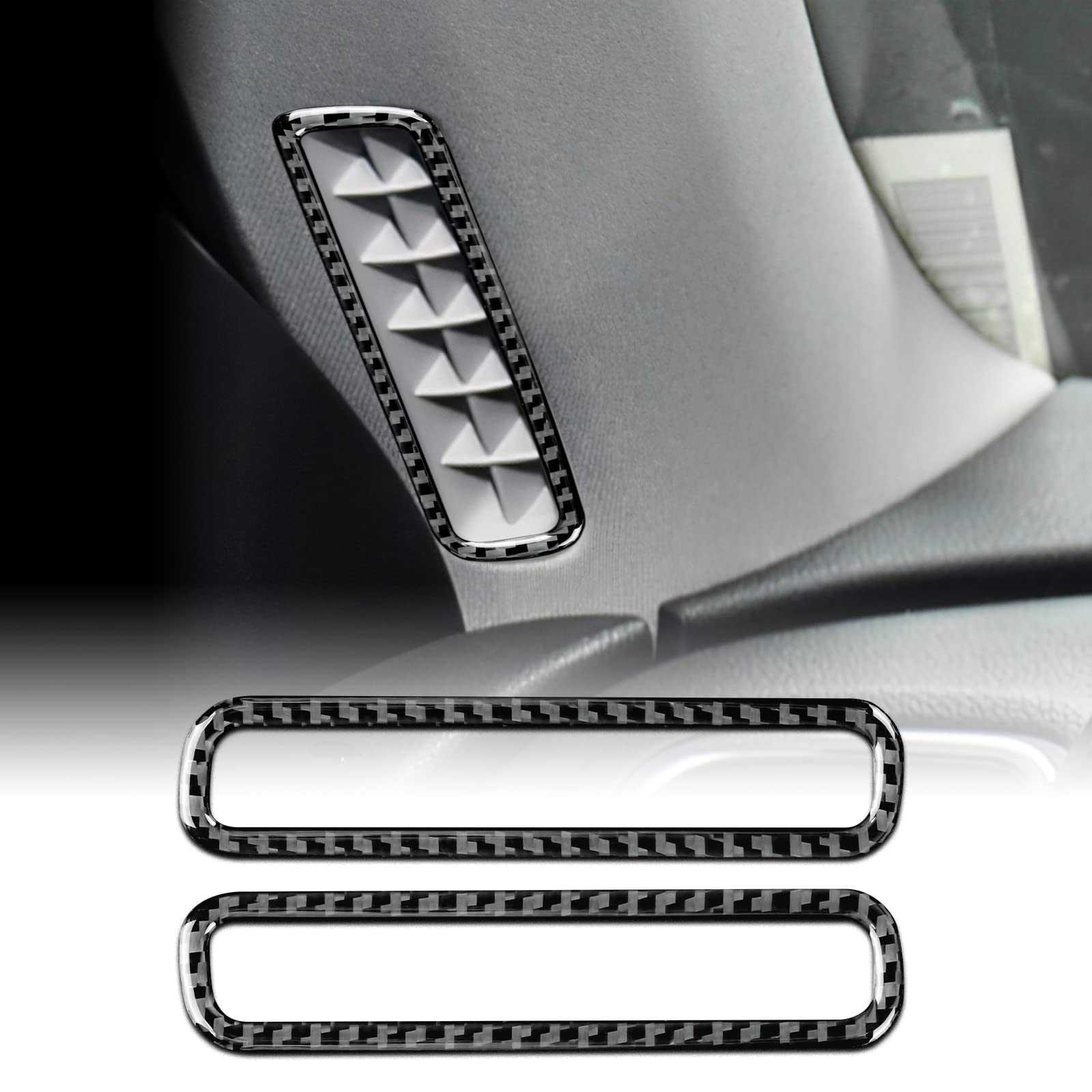 KUNGKIC 2Stück Auto A Säule Luftauslass Vent Abdeckung Trim Ring Rahmen Kohlefaser Aufkleber Dekorative Innenbereich Compatible with Volkswagen Scirocco 2009-2016 Zubehör KUNGKIC 2Stück Auto A Säule Luftauslass Vent Abdeckung Trim Ring Rahmen Kohlefaser Aufkleber Dekorative Innenbereich Compatible with Volkswagen Scirocco 2009-2016 Zubehör von KUNGKIC