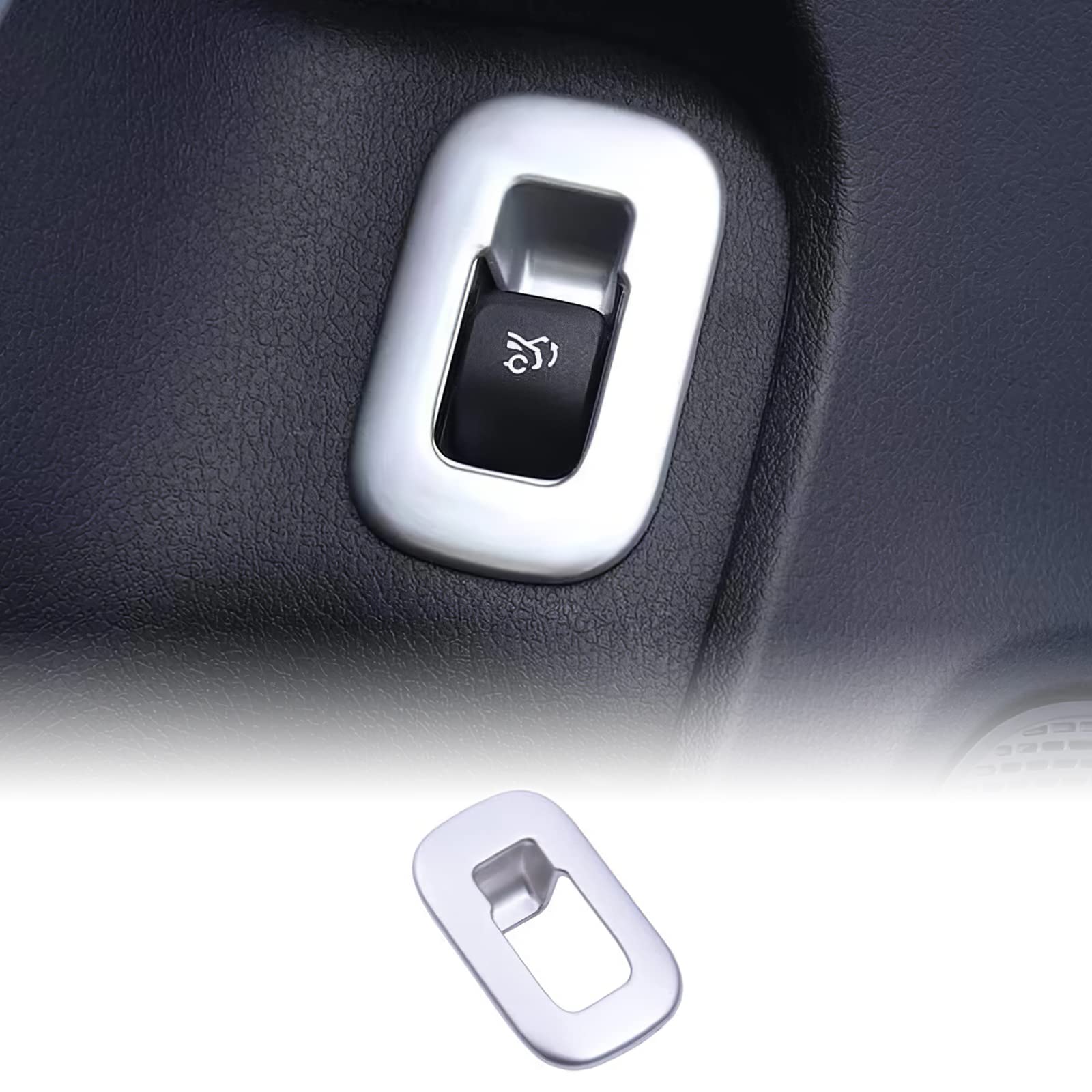 KUNGKIC ABS Auto-Heckklappe Kofferraum Schaltertastenrahmen Dekorative Aufkleber Innenbereich Compatible with Mercedes Benz A B CLA GLB GLA Klasse W177 W247 C118 X247 H247 2020-2022 Zubehör-Silber KUNGKIC ABS Auto-Heckklappe Kofferraum Schaltertastenrahmen Dekorative Aufkleber Innenbereich Compatible with Mercedes Benz A B CLA GLB GLA Klasse W177 W247 C118 X247 H247 2020-2022 Zubehör-Silber von KUNGKIC