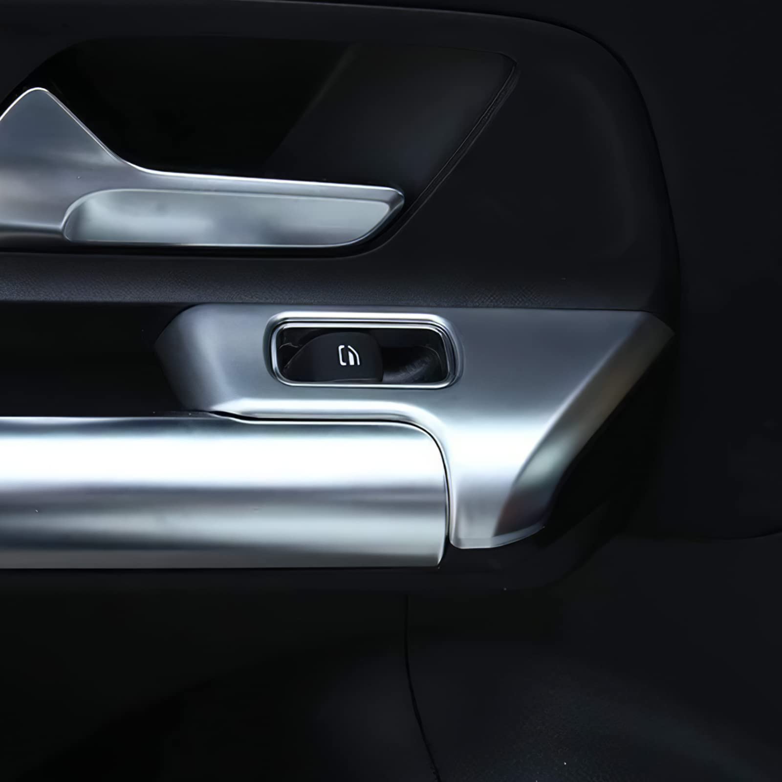 KUNGKIC ABS Innentür Auto Bedienfeld Fensterglas Hebe Schalter Konsole Abdeckung Aufkleber Dekoration Compatible with Mercedes-Benz GLB B-Class W247 X247 GLA H247 2019-2022 Zubehör 4Stück Silber KUNGKIC ABS Innentür Auto Bedienfeld Fensterglas Hebe Schalter Konsole Abdeckung Aufkleber Dekoration Compatible with Mercedes-Benz GLB B-Class W247 X247 GLA H247 2019-2022 Zubehör 4Stück Silber von KUNGKIC