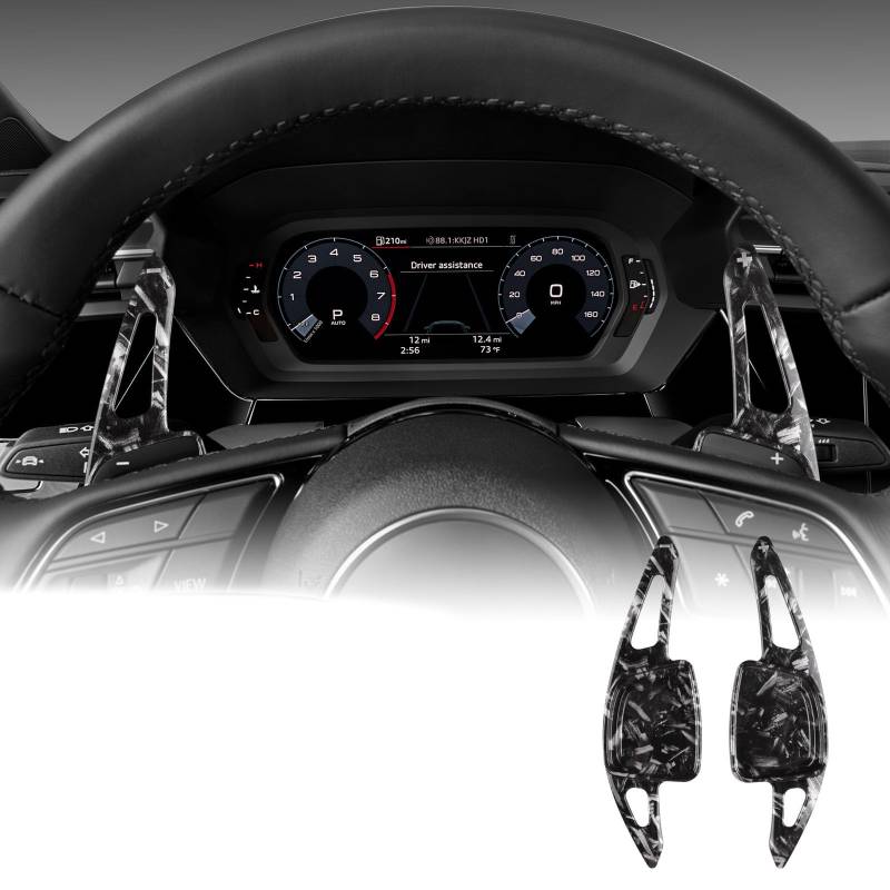 KUNGKIC ABS Lenkrad Paddle Shift DSG Erweiterungen Für Audi A3 A4L A5 A8 S4 S6 S7 S8 Q6 A6L A7 Innenraum Dekoration Zubehör 2 STÜCK (Streifen) von KUNGKIC
