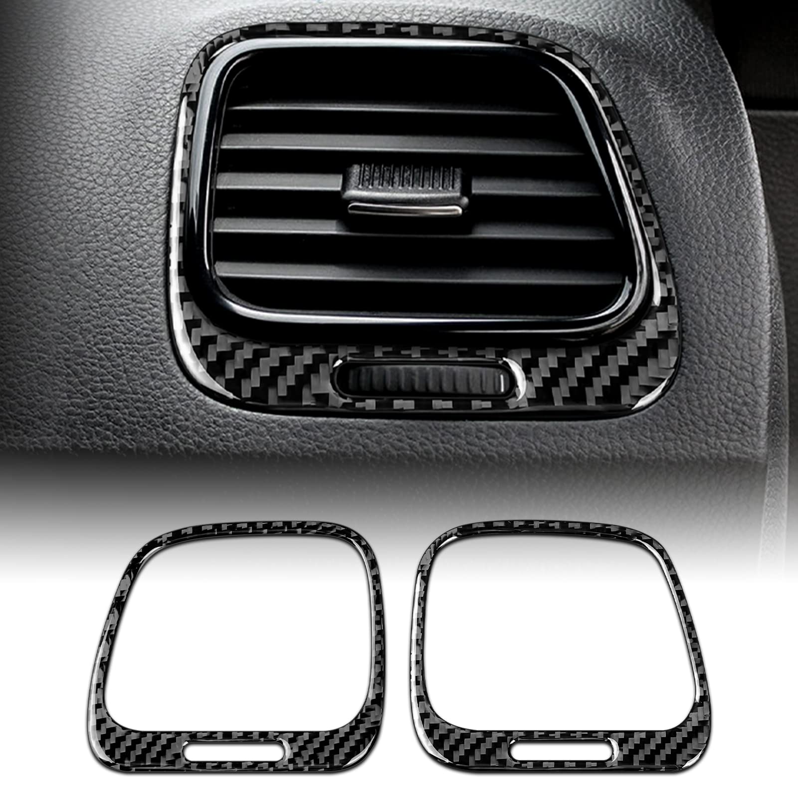 KUNGKIC Auto Armaturenbrett Klimaanlage Luftauslass Entlüftung Srahmen Kohlefaser Aufkleber Dekorative Innenbereich Compatible with VW Volkswagen Scirocco 2009-2016 Zubehör KUNGKIC Auto Armaturenbrett Klimaanlage Luftauslass Entlüftung Srahmen Kohlefaser Aufkleber Dekorative Innenbereich Compatible with VW Volkswagen Scirocco 2009-2016 Zubehör von KUNGKIC