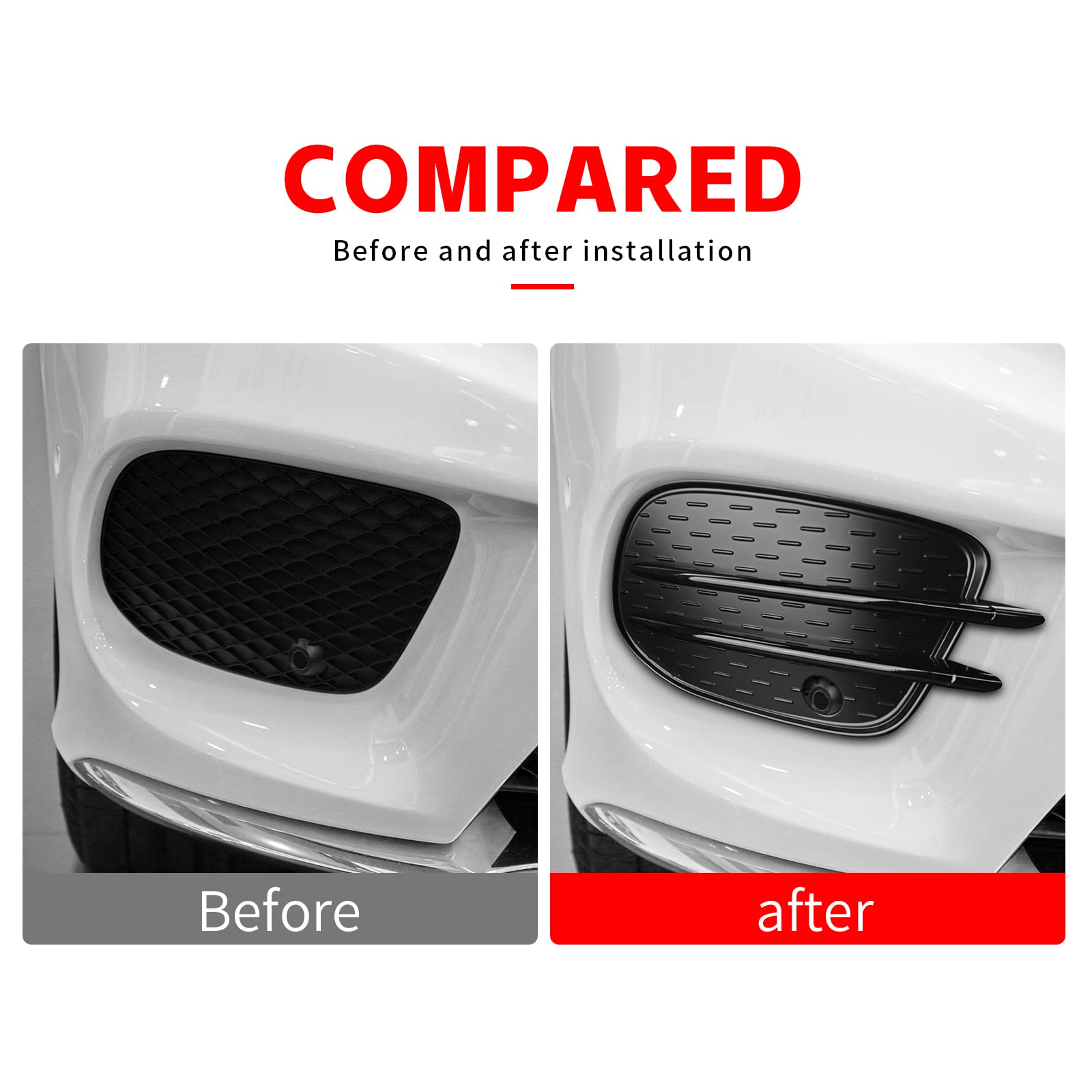 KUNGKIC Auto Frontstoßstange Nebelscheinwerferabdeckungen Lippen Splitter Spoiler Grill Kühlergrill Dekorative Compatible with Mercedes-Benz GLE GLS GLE Coupe W166 X166 C292 2016-2019 Zubehör-Schwarz KUNGKIC Auto Frontstoßstange Nebelscheinwerferabdeckungen Lippen Splitter Spoiler Grill Kühlergrill Dekorative Compatible with Mercedes-Benz GLE GLS GLE Coupe W166 X166 C292 2016-2019 Zubehör-Schwarz von KUNGKIC