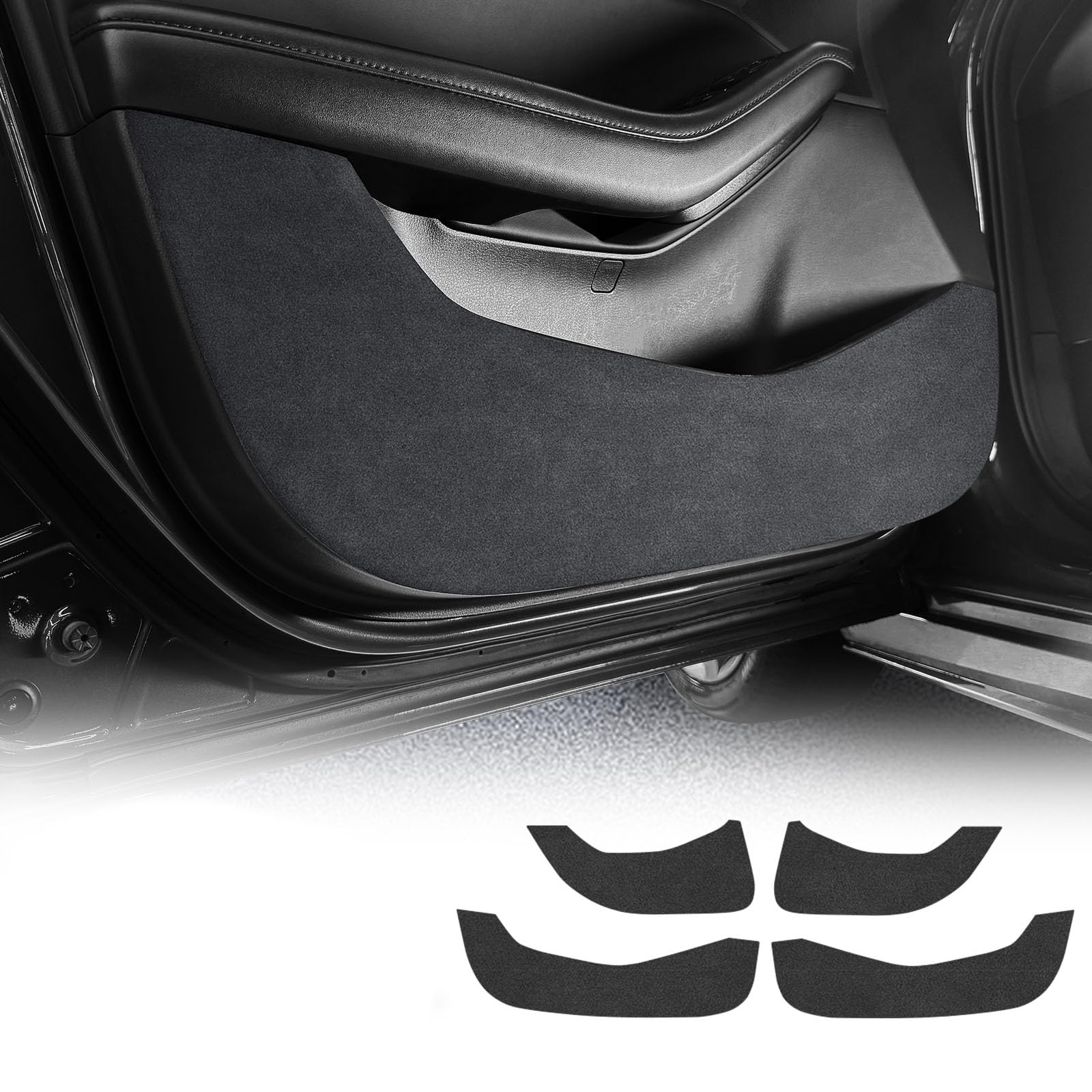 KUNGKIC Auto Tür Anti Kick Pad Für Mazda 3 Axela 2019 2020 2021 2022 2023 2024 2025 Anti Tritt Polster Schützende Aufkleber Innenraumaufkleber Zubehör Selbstklebende Seitenkante (Flanell) von KUNGKIC