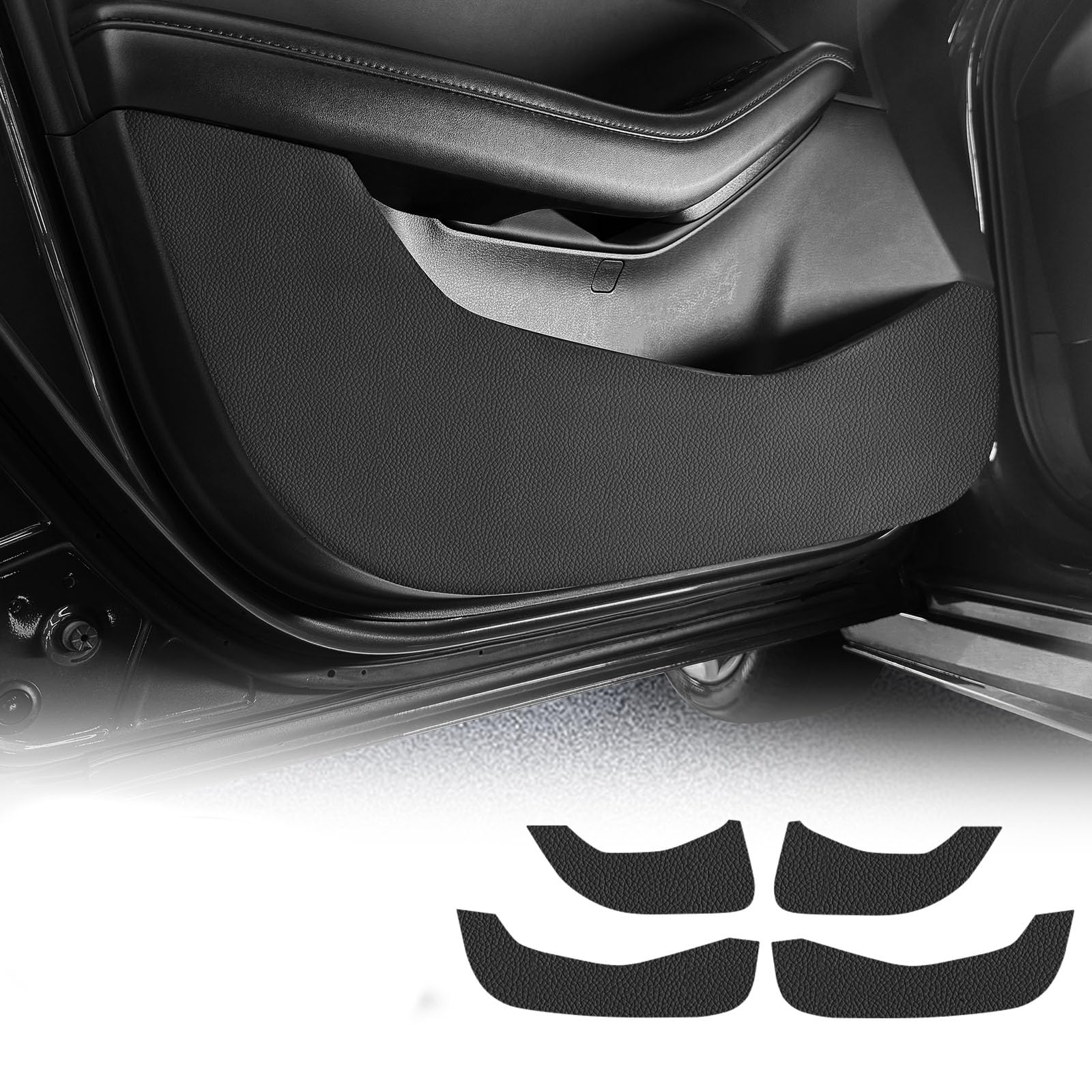 KUNGKIC Auto Tür Anti Kick Pad Für Mazda 3 Axela 2019 2020 2021 2022 2023 2024 2025 Anti Tritt Polster Schützende Aufkleber Innenraumaufkleber Zubehör Selbstklebende Seitenkante (Kunstleder) von KUNGKIC