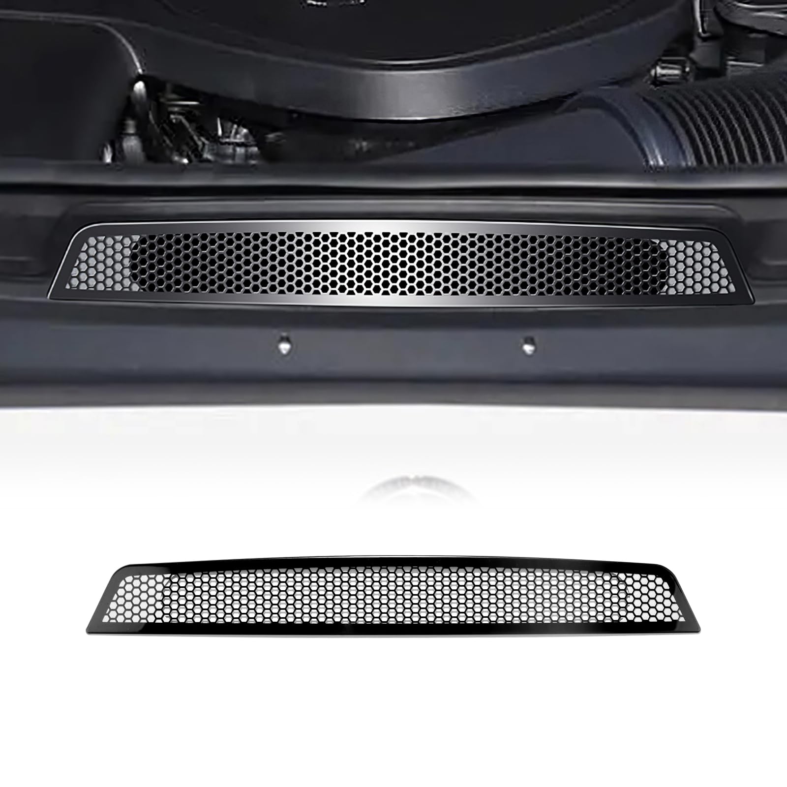 KUNGKIC Für Benz C-Class W206 2022 2023 2024 2025 Alloy Auto Motorhaube Lufteinlass Staubschutzhaube Zubehör Innenraum benutzerdefinierte Auto-Design (Schwarz) von KUNGKIC