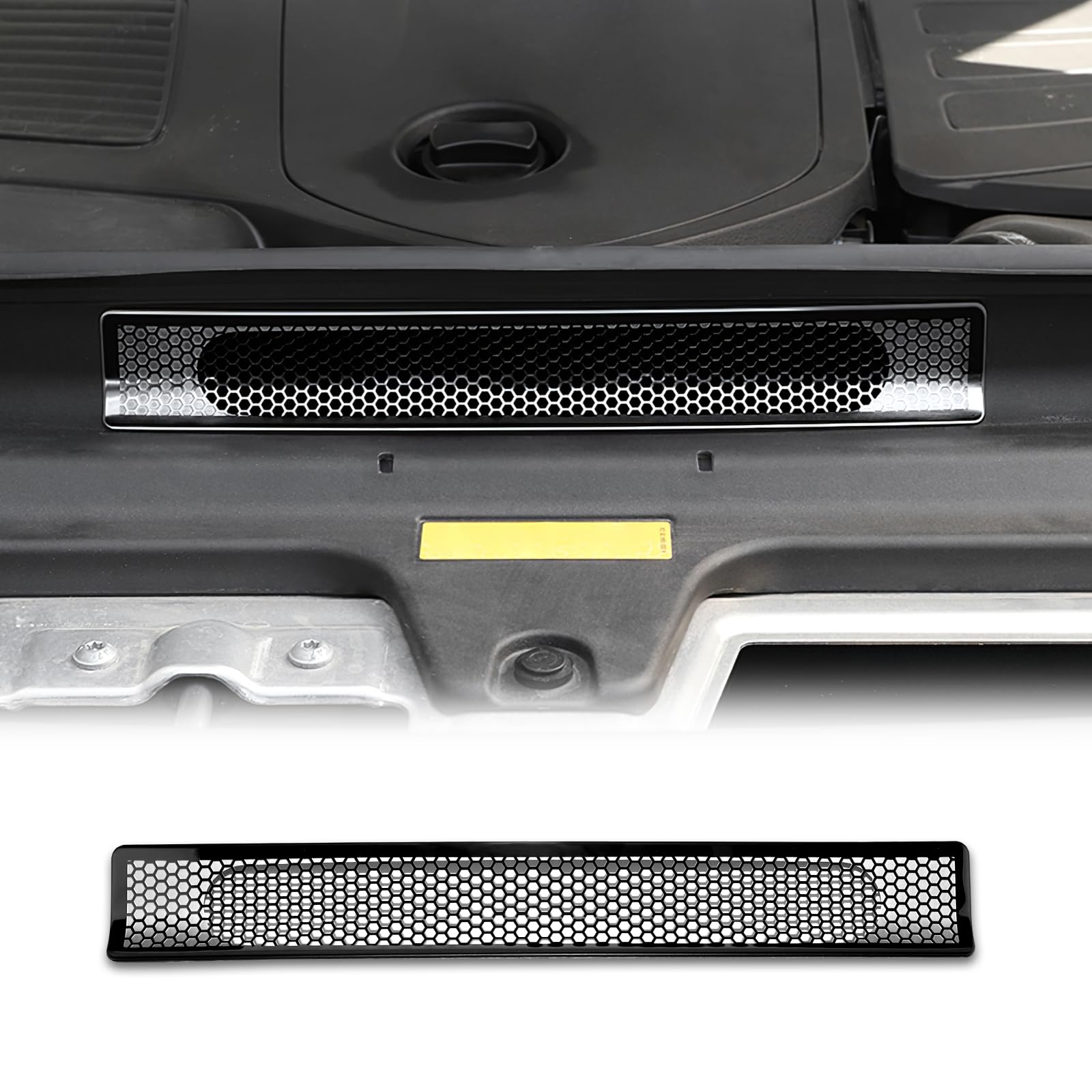 KUNGKIC Für Benz GLC X254 2023 2024 2025 Alloy Auto Motorhaube Lufteinlass Staubschutzhaube Zubehör Innenraum benutzerdefinierte Auto-Design (Schwarz) von KUNGKIC
