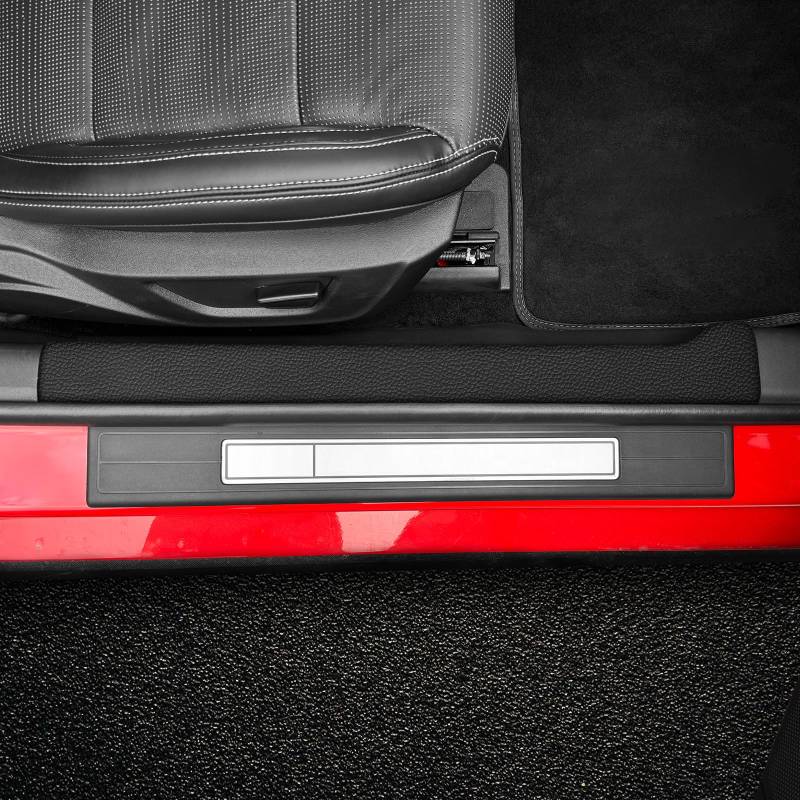 KUNGKIC Für Ford Mustang 2024 2025 PU Auto Türkantenschutz Schweller Protektor-Aufkleber Folie Anti-Kollisionsschutz-Abdeckung Schwellenwert-Streifen Zubehör (Kunstleder) von KUNGKIC