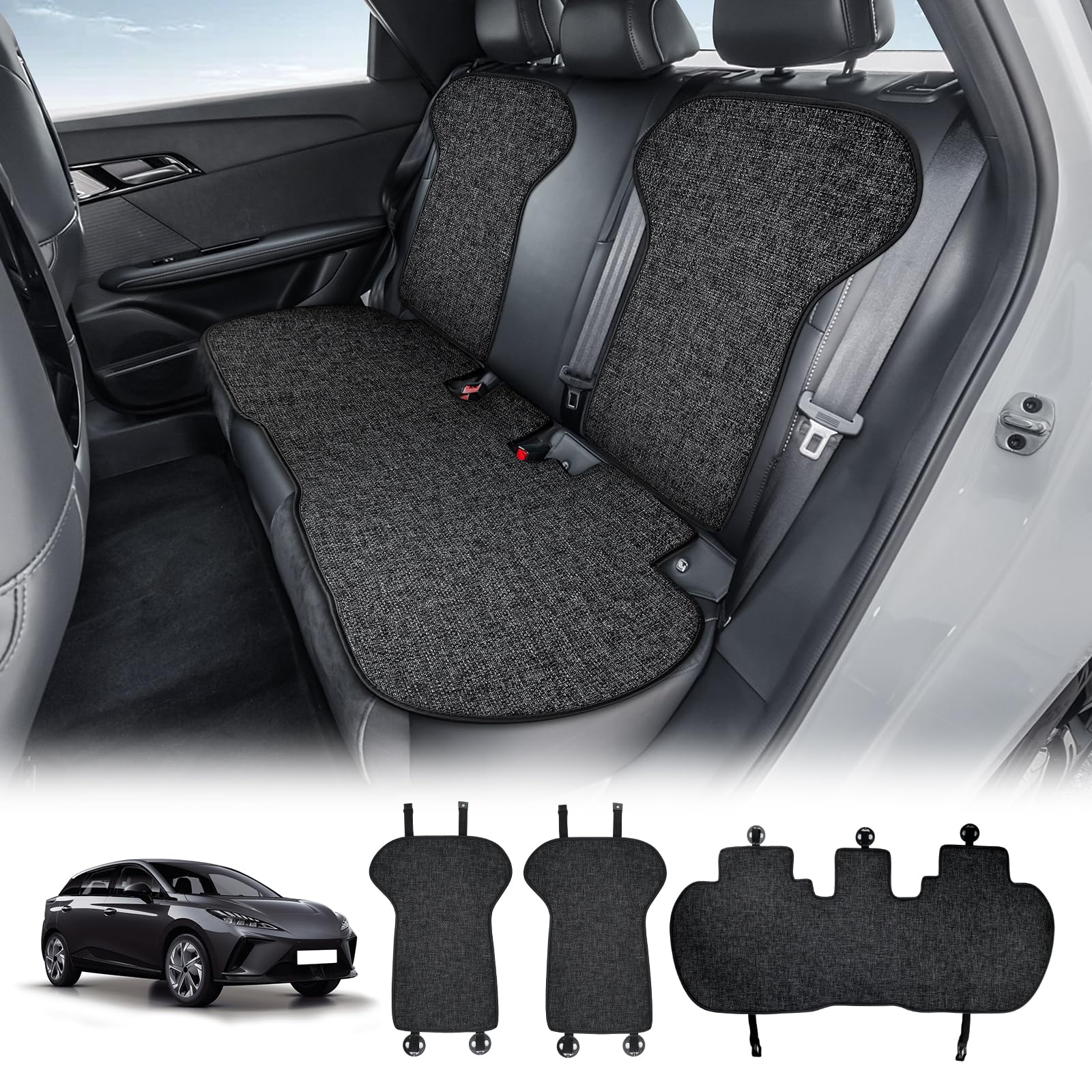 KUNGKIC Für MG4 EV MG ZS HS MG6 Mulan 2021-2024 Mesh Auto Vordersitz Sitzbezug+Rücksitzkissen Rückenlehnenkissen Abdeckung Atmungsaktive Kühlung Schutzabdeckungen Interieur Zubehör (Rückbank 3pcs) KUNGKIC Für MG4 EV MG ZS HS MG6 Mulan 2021-2024 Mesh Auto Vordersitz Sitzbezug+Rücksitzkissen Rückenlehnenkissen Abdeckung Atmungsaktive Kühlung Schutzabdeckungen Interieur Zubehör (Rückbank 3pcs) von KUNGKIC