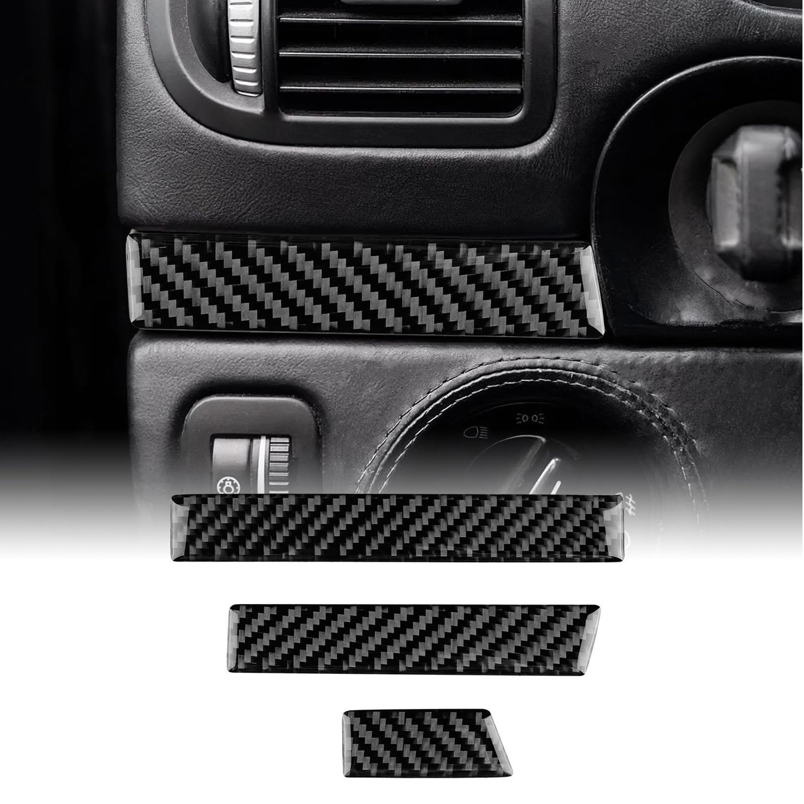 KUNGKIC Für Porsche Cayenne 2003-2010 Auto Dashboard Beide Seiten des Zündschlosses Trim Kohlefaser Aufkleber Innenbereich Zubehör Geschenk Maßgeschneiderter,Schwarz KUNGKIC Für Porsche Cayenne 2003-2010 Auto Dashboard Beide Seiten des Zündschlosses Trim Kohlefaser Aufkleber Innenbereich Zubehör Geschenk Maßgeschneiderter,Schwarz von KUNGKIC