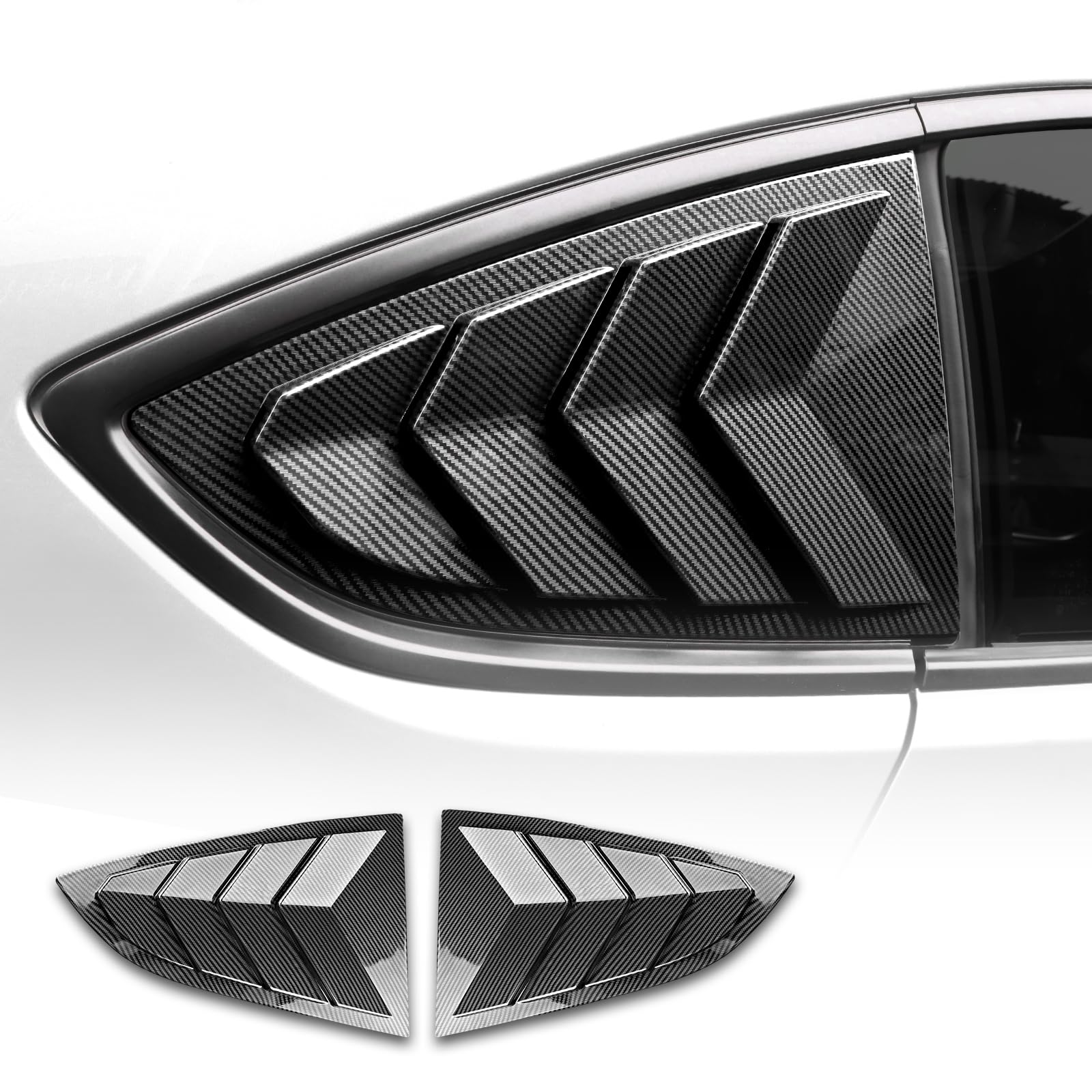 KUNGKIC Für Toyota GR86 86 Subaru BRZ 2021 2022 2023 2024 2025 Hinteres Seitenfenster Lamellen Lüftungsschlitze Fensterschlitze ABS Sonne Regen Schatten Lamellen 2PCS Glänzend Kohlefasermuster KUNGKIC Für Toyota GR86 86 Subaru BRZ 2021 2022 2023 2024 2025 Hinteres Seitenfenster Lamellen Lüftungsschlitze Fensterschlitze ABS Sonne Regen Schatten Lamellen 2PCS Glänzend Kohlefasermuster von KUNGKIC