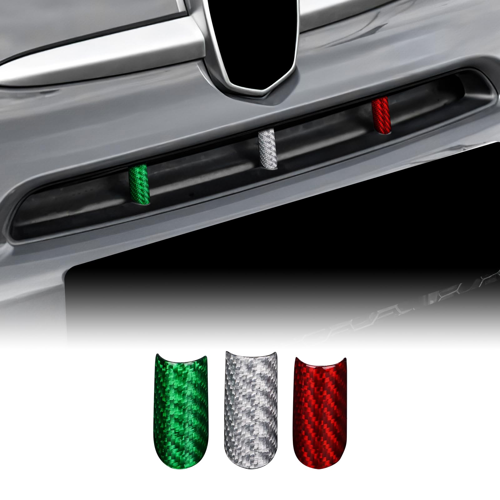 KUNGKIC Harte Kohlefaser Front Kühlergrill einfügen Trims Streifen Grills Cover Für Abarth 595/695 2017-2023 Exterior Dekoration Zubehör,Geschenk,Italian Color KUNGKIC Harte Kohlefaser Front Kühlergrill einfügen Trims Streifen Grills Cover Für Abarth 595/695 2017-2023 Exterior Dekoration Zubehör,Geschenk,Italian Color von KUNGKIC