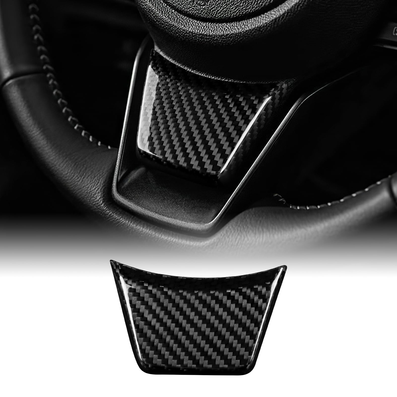 KUNGKIC Hartkohlefaser Auto Lenkrad Kinn Innenraum Abdeckung Lenkradtafel Dekorativ Aufkleber Compatible with Subaru Crosstrek Impreza 2024 Zubehör,Geschenk,Schwarz KUNGKIC Hartkohlefaser Auto Lenkrad Kinn Innenraum Abdeckung Lenkradtafel Dekorativ Aufkleber Compatible with Subaru Crosstrek Impreza 2024 Zubehör,Geschenk,Schwarz von KUNGKIC