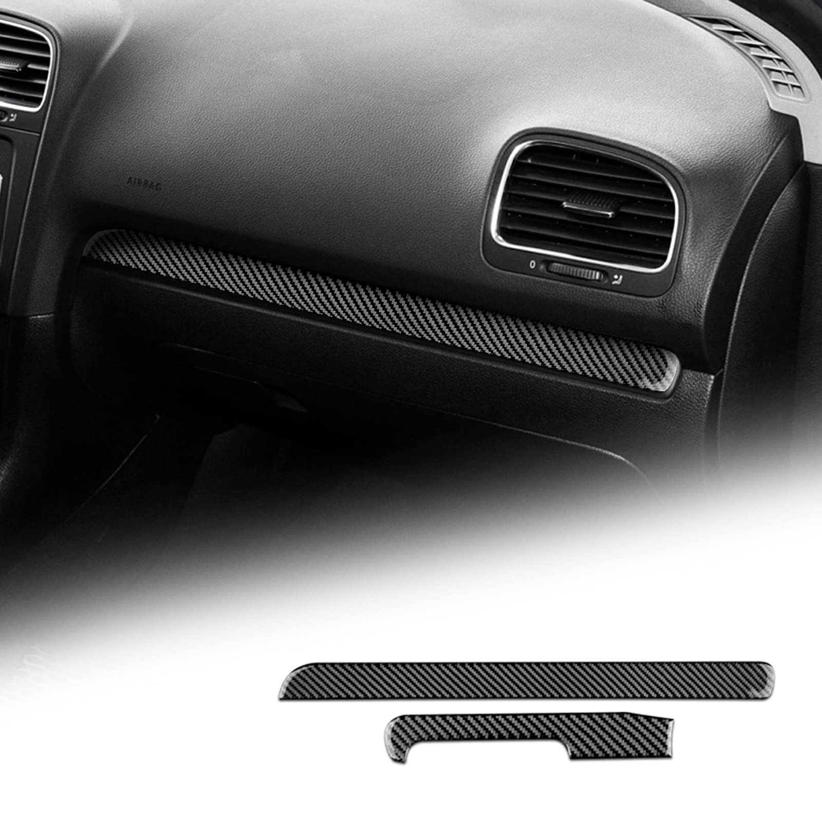 KUNGKIC Kohlefaser Armaturenbrett Zierleiste Auto Mittelkonsolenstreifen für Volkswagen VW Golf 6 GTI MK6 2008 2009 2010 2011 2012 2013 Zubehör Innenraum Dekorativ Aufkleber KUNGKIC Kohlefaser Armaturenbrett Zierleiste Auto Mittelkonsolenstreifen für Volkswagen VW Golf 6 GTI MK6 2008 2009 2010 2011 2012 2013 Zubehör Innenraum Dekorativ Aufkleber von KUNGKIC