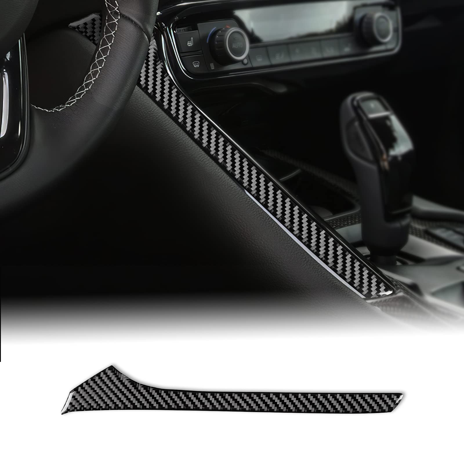 KUNGKIC Kohlefaser Auto Getriebe Seite Stips Schalttafel Seite Aufkleber Innenbereich Dekorativ Compatible with Toyota Supra GR A90 A91 MK5 2019-2022 Zubehör-Schwarz KUNGKIC Kohlefaser Auto Getriebe Seite Stips Schalttafel Seite Aufkleber Innenbereich Dekorativ Compatible with Toyota Supra GR A90 A91 MK5 2019-2022 Zubehör-Schwarz von KUNGKIC