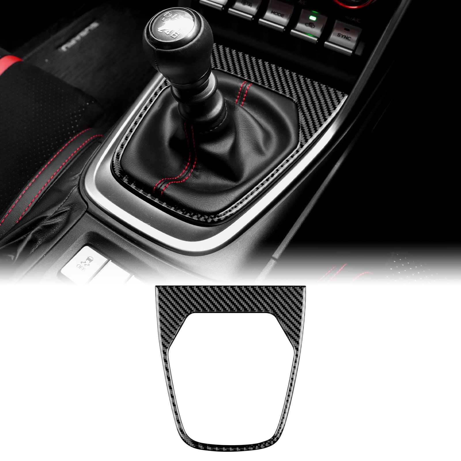 KUNGKIC Kohlefaser Auto Schalthebel Konsole Gangschaltung außen Rahmen Getriebe Innenbereich Trimmen Aufkleber Compatible with Subaru BRZ Toyota GR86 2021 2022 2023 Zubehör Schwarz KUNGKIC Kohlefaser Auto Schalthebel Konsole Gangschaltung außen Rahmen Getriebe Innenbereich Trimmen Aufkleber Compatible with Subaru BRZ Toyota GR86 2021 2022 2023 Zubehör Schwarz von KUNGKIC