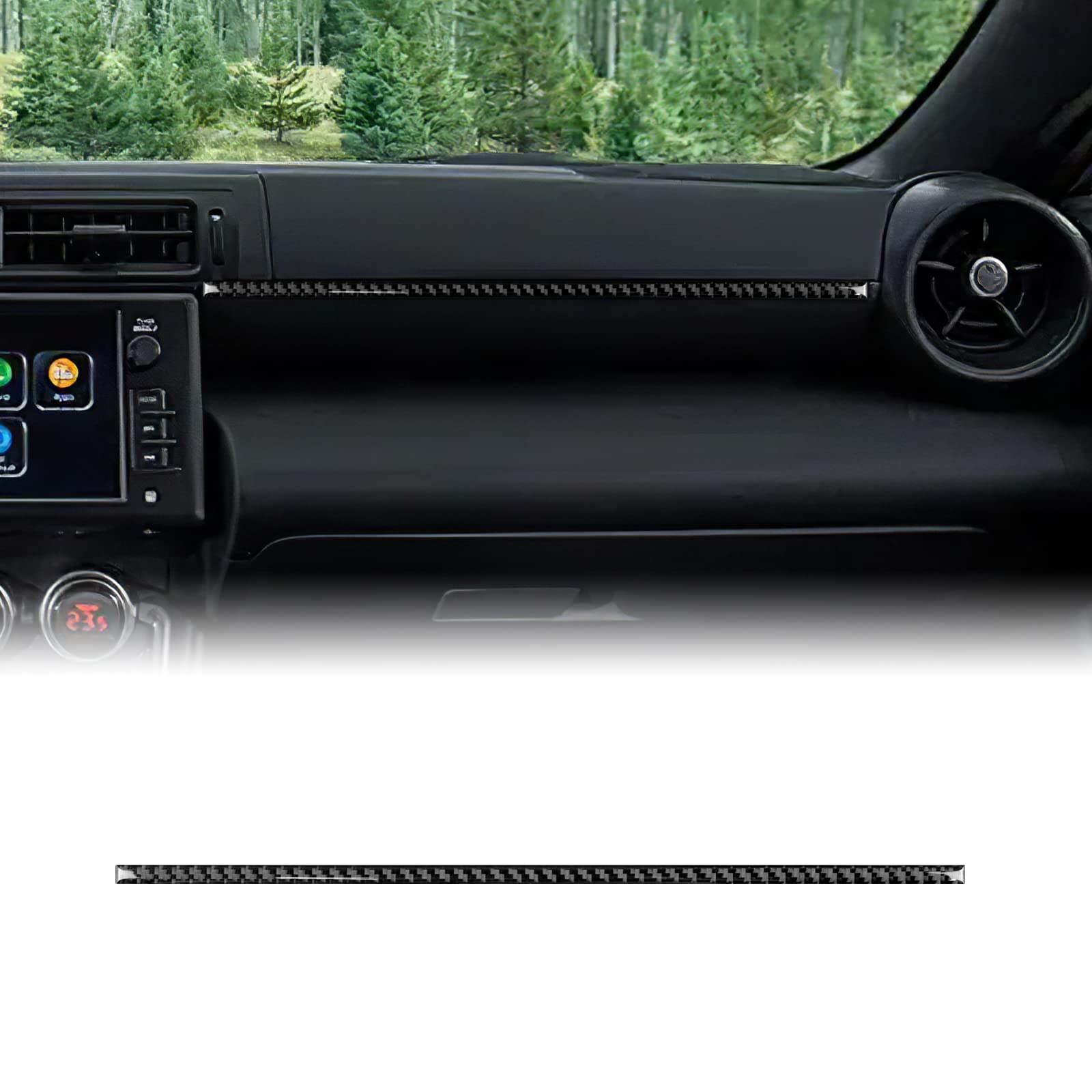 KUNGKIC Kohlefaser Auto-Zentralsteuerung Co-Pilot Zierleiste Aufkleber Dekorativ Innenbereich Compatible with Subaru BRZ ZN8 Toyota 86 ZN8 2021 2022 2023 Zubehör Schwarz KUNGKIC Kohlefaser Auto-Zentralsteuerung Co-Pilot Zierleiste Aufkleber Dekorativ Innenbereich Compatible with Subaru BRZ ZN8 Toyota 86 ZN8 2021 2022 2023 Zubehör Schwarz von KUNGKIC