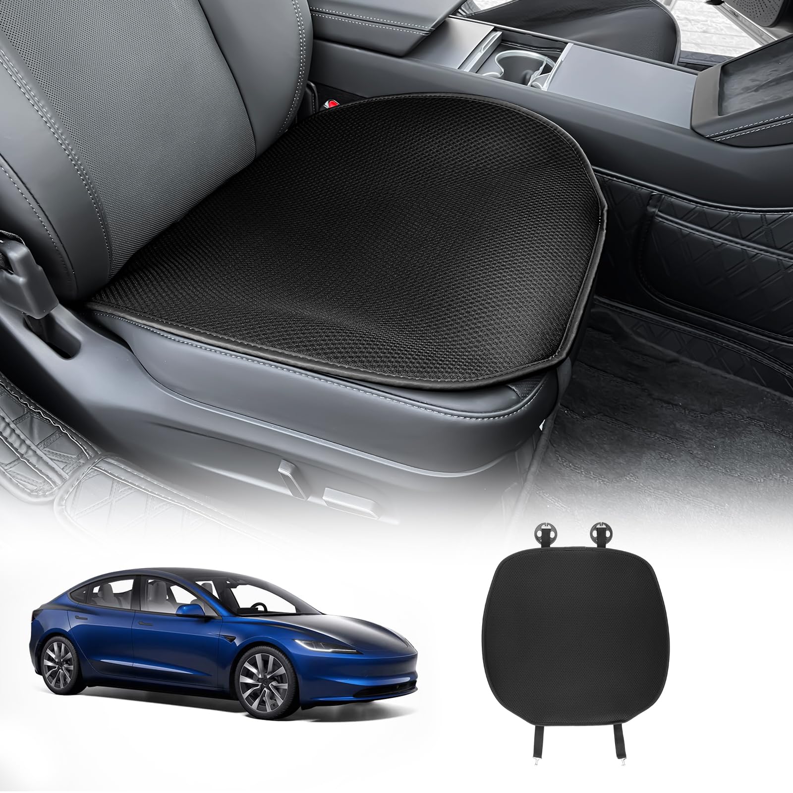 KUNGKIC für 2024 Tesla Model 3 Mesh Auto Sitzbezug Set Atmungsaktiv Kühlung Vordersitz Schutzabdeckungen für Die ganze Saison Innenbereich Zubehör 1 Stück Schwarz KUNGKIC für 2024 Tesla Model 3 Mesh Auto Sitzbezug Set Atmungsaktiv Kühlung Vordersitz Schutzabdeckungen für Die ganze Saison Innenbereich Zubehör 1 Stück Schwarz von KUNGKIC