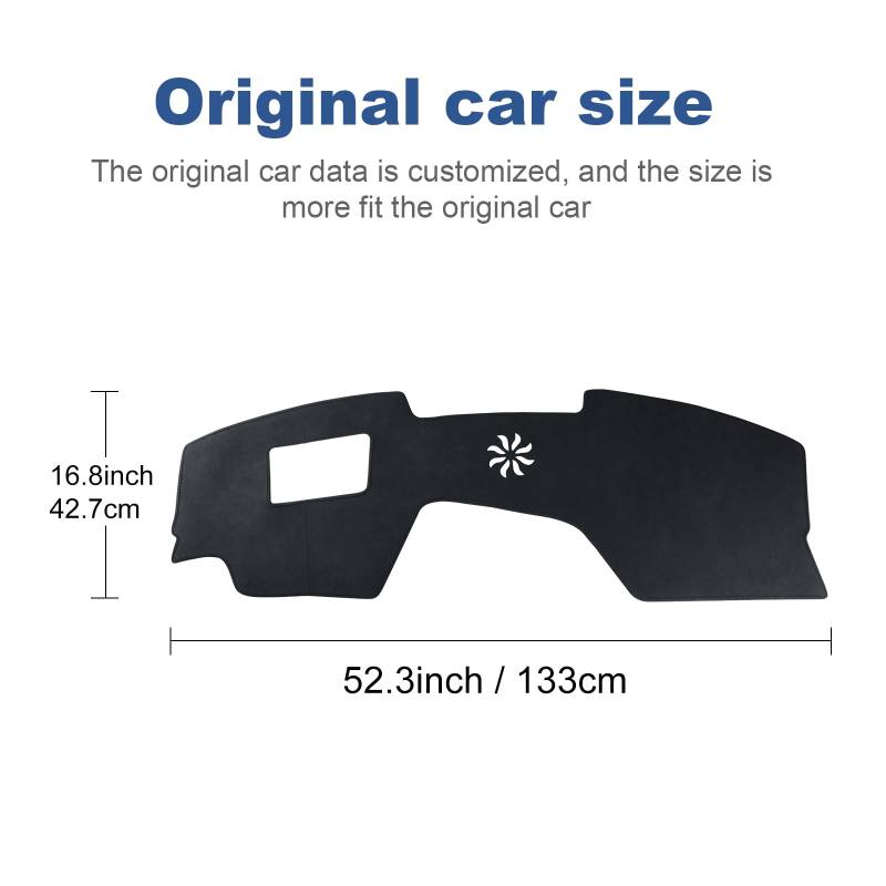 KUNKGIC Für Mazda 3 Axela 2019 2020 2021 2022 2023 2024 2025 Auto Armaturenbrett Facecloth Pad Dashboard Cover Auto Innenraum Sonnenschutz Dashboard Lightning Pad Schutz Matte Zubehör (Mit Heads Up) von KUNGKIC