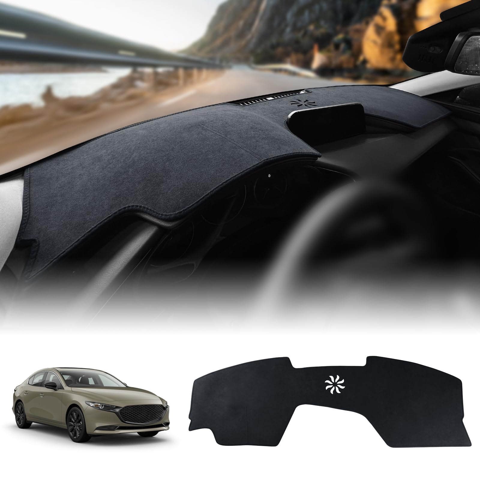 KUNKGIC Für Mazda 3 Axela 2019 2020 2021 2022 2023 2024 2025 Auto Armaturenbrett Facecloth Pad Dashboard Cover Auto Innenraum Sonnenschutz Dashboard Lightning Pad Schutz Matte Zubehör (ohne Headlift) KUNKGIC Für Mazda 3 Axela 2019 2020 2021 2022 2023 2024 2025 Auto Armaturenbrett Facecloth Pad Dashboard Cover Auto Innenraum Sonnenschutz Dashboard Lightning Pad Schutz Matte Zubehör (ohne Headlift) von KUNGKIC