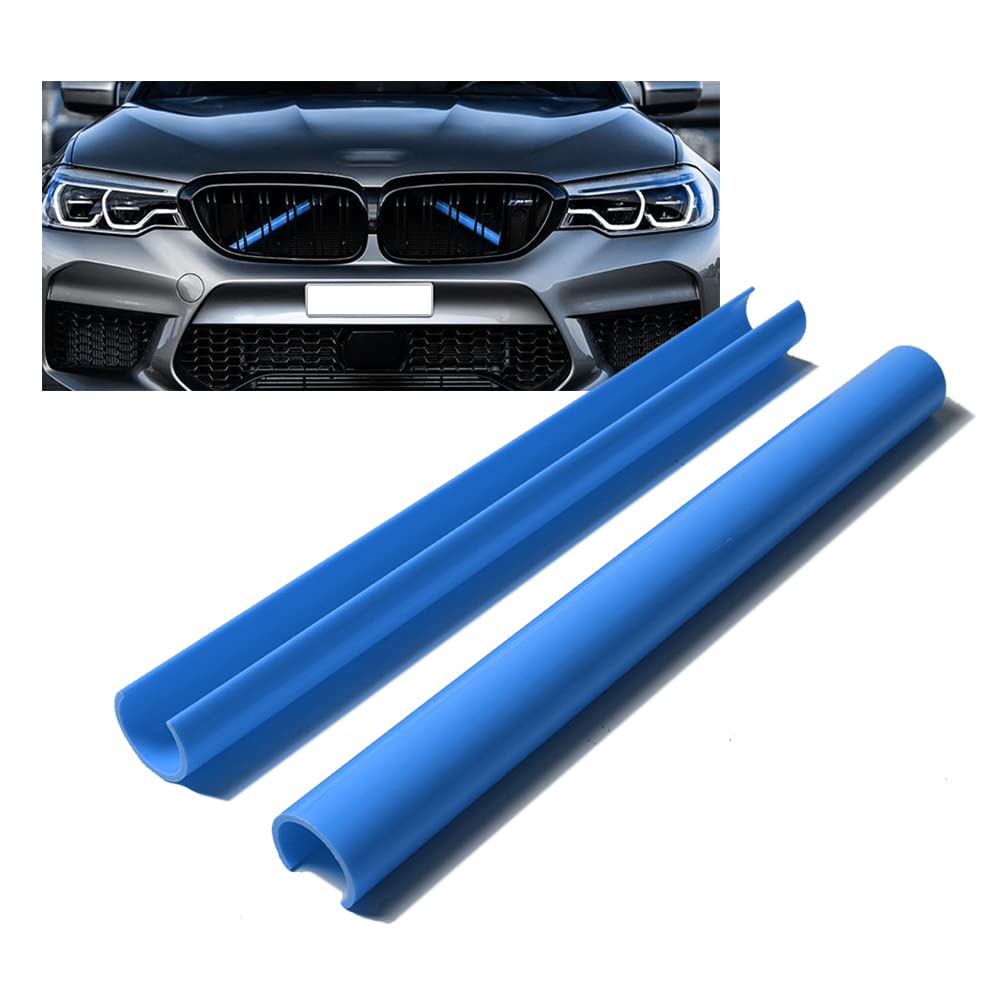KUNIO 2PCS Frontgrill Streifen Passt für BMW Streifen für Kühlergrill E60 F52 Frontgrill Einsatz Streifen Kühlergrill Zierleiste Zubehör Blau KUNIO 2PCS Frontgrill Streifen Passt für BMW Streifen für Kühlergrill E60 F52 Frontgrill Einsatz Streifen Kühlergrill Zierleiste Zubehör Blau von KUNIO