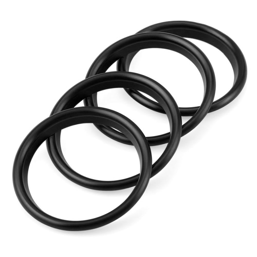 KUNIO 4Pcs Auto Lüftungsringe Klimaanlage Dekoration Ring passt für Audi A3 S3 Q2L Lüftungsdüsen Auto Luftauslass Aufkleber Innenraum Aluminiumlegierung Lüftungsdüsen Zubehör Außenring Schwarz von KUNIO