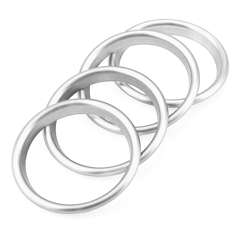 KUNIO 4Pcs Auto Lüftungsringe Klimaanlage Dekoration Ring passt für Audi A3 S3 Q2L Lüftungsdüsen Auto Luftauslass Aufkleber Innenraum Aluminiumlegierung Lüftungsdüsen Zubehör Außenring Silber von KUNIO