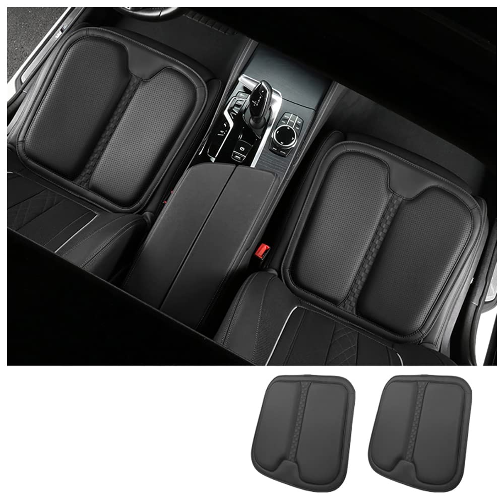 KUNIO Auto Sitzkissen Sitzauflagen passt für BMW Autositzkissen Vordersitze Memory Schaum Pad Kissen Sitzkissen Auto Abdeckung für Autositz Nappaleder Schwarz 2 Stück KUNIO Auto Sitzkissen Sitzauflagen passt für BMW Autositzkissen Vordersitze Memory Schaum Pad Kissen Sitzkissen Auto Abdeckung für Autositz Nappaleder Schwarz 2 Stück von KUNIO