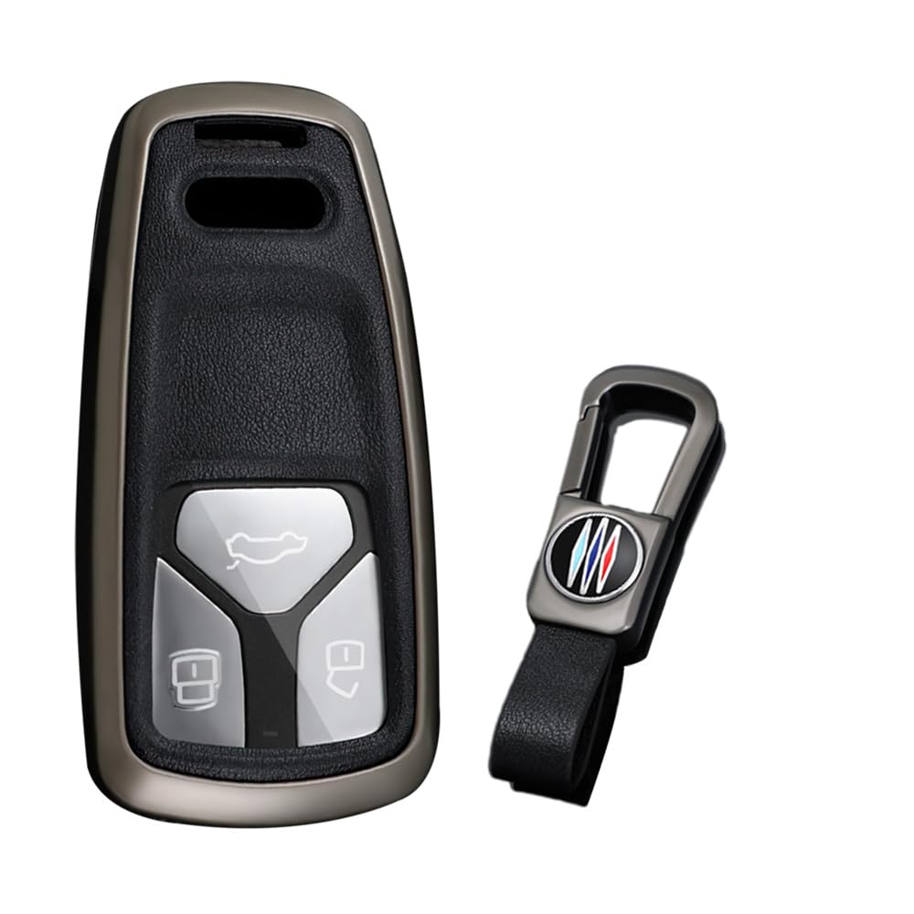 KUNIO Autoschlüssel Hülle Passt für Audi A4 B9 A3 S4 RS4 A5 F5 S5 RS5 A6 A7 FY Q7 SQ7 4M TT. FV TTS RS R8 Schlüsselhülle Metall Schlüsselschutz Schlüsseletui Schlüsselanhänger B Schwarz KUNIO Autoschlüssel Hülle Passt für Audi A4 B9 A3 S4 RS4 A5 F5 S5 RS5 A6 A7 FY Q7 SQ7 4M TT. FV TTS RS R8 Schlüsselhülle Metall Schlüsselschutz Schlüsseletui Schlüsselanhänger B Schwarz von KUNIO