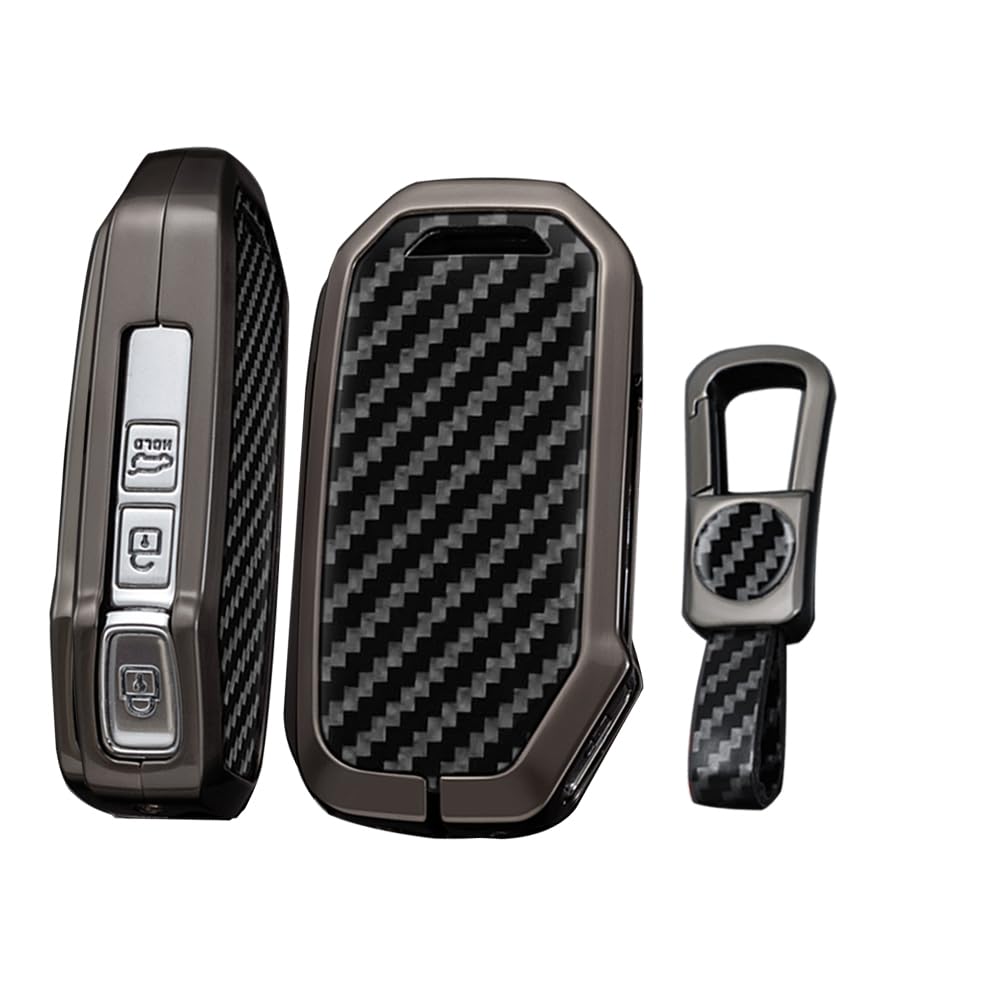 KUNIO Keyless Schlüsselhülle Passt für KIA Soul NQ5 NIRO xceed Sportage GT line Passt für kia Proceed gt Schutz Metall Schlüsseletui Schlüsselcover Schlüsselanhänger 3/4 Tasten Schwarz KUNIO Keyless Schlüsselhülle Passt für KIA Soul NQ5 NIRO xceed Sportage GT line Passt für kia Proceed gt Schutz Metall Schlüsseletui Schlüsselcover Schlüsselanhänger 3/4 Tasten Schwarz von KUNIO