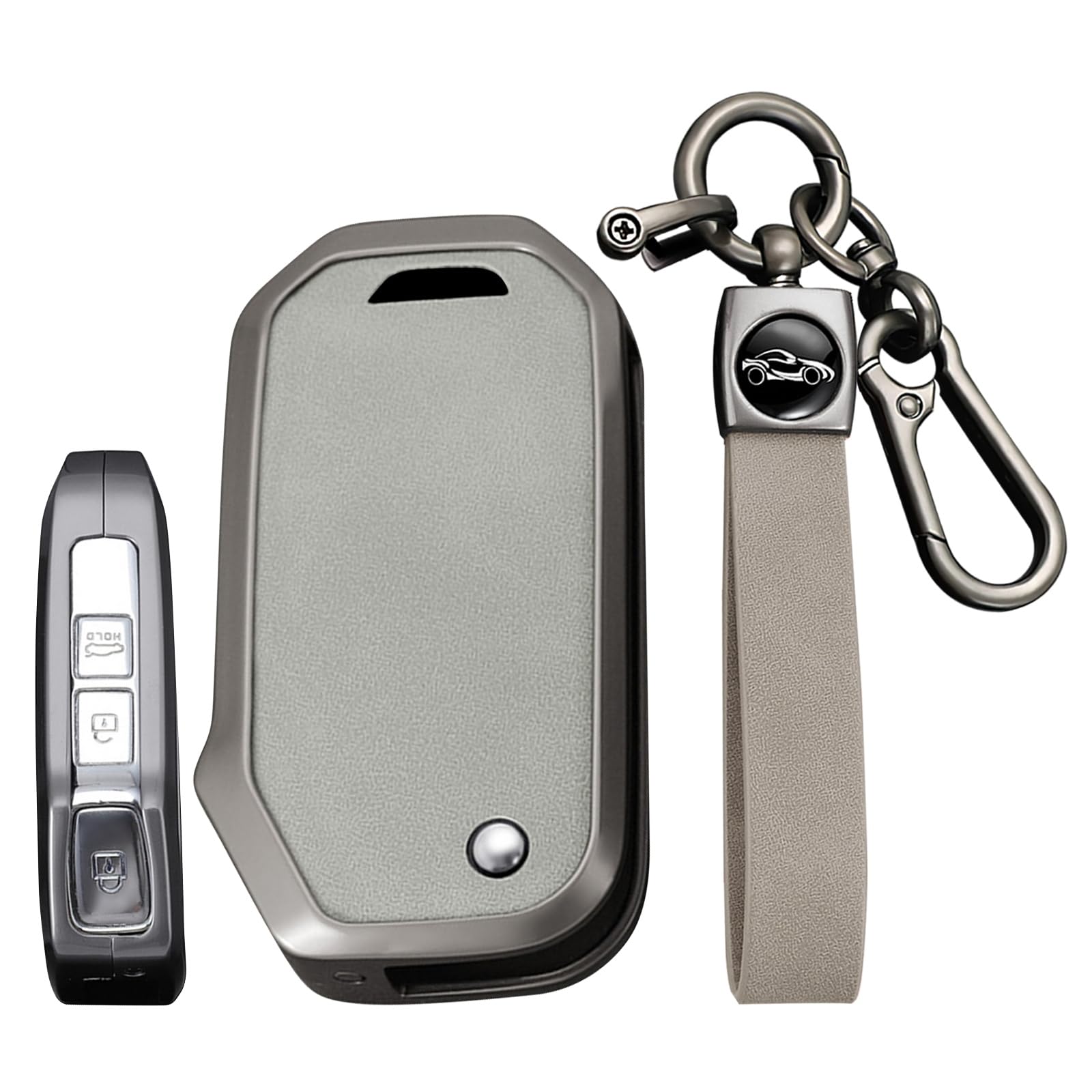 KUNIO Schlüsselhülle Autoschlüssel Hülle Passt für Ceed SW Sportage Sorento Cerato Stinger Forte KX3 K5 2017 2018 2019 2020 3 4 Tasten Schlüsselcover Metall Schlüsselanhänger A Grau KUNIO Schlüsselhülle Autoschlüssel Hülle Passt für Ceed SW Sportage Sorento Cerato Stinger Forte KX3 K5 2017 2018 2019 2020 3 4 Tasten Schlüsselcover Metall Schlüsselanhänger A Grau von KUNIO