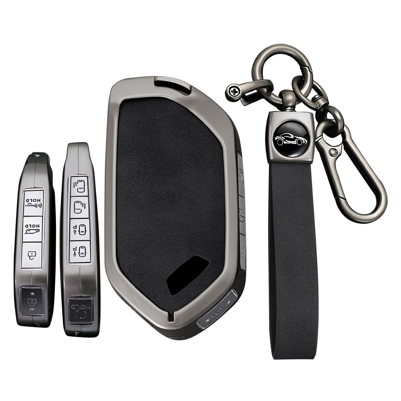 KUNIO Schlüsselhülle Autoschlüssel Hülle Passt für Kia Kia EV9 Telluride 2024 2023 Telluride S Prestige X Pro Picanto GT Line Schlüsselcover Metall 5 6 7 8 9 Tasten Schlüsselanhänger A Schwarz KUNIO Schlüsselhülle Autoschlüssel Hülle Passt für Kia Kia EV9 Telluride 2024 2023 Telluride S Prestige X Pro Picanto GT Line Schlüsselcover Metall 5 6 7 8 9 Tasten Schlüsselanhänger A Schwarz von KUNIO