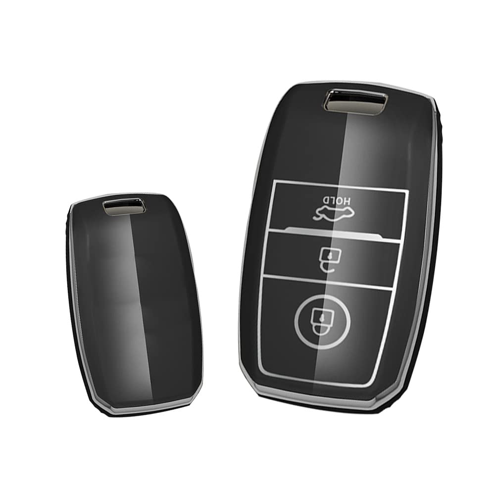 KUNIO Schlüsselhülle Passt für Kia Sportage Rio NIRO Sorento Stonic Ceed 2 Picanto GT Line Picanto X-line Soul K3 KX3 Keyless Schlüssel Cover TPU Schlüsselbox 3 Tasten C Schwarz KUNIO Schlüsselhülle Passt für Kia Sportage Rio NIRO Sorento Stonic Ceed 2 Picanto GT Line Picanto X-line Soul K3 KX3 Keyless Schlüssel Cover TPU Schlüsselbox 3 Tasten C Schwarz von KUNIO