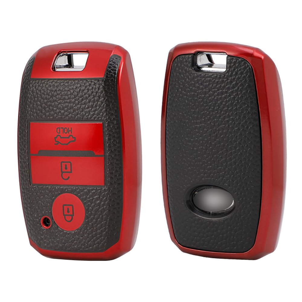 KUNIO Schlüsselhülle Passt für Kia Sportage Rio NIRO Sorento Stonic Ceed 2 Picanto GT Line Picanto X-line Soul K3 KX3 Keyless Schlüsselschutz TPU Schlüsselcover 3 Tasten D Rot KUNIO Schlüsselhülle Passt für Kia Sportage Rio NIRO Sorento Stonic Ceed 2 Picanto GT Line Picanto X-line Soul K3 KX3 Keyless Schlüsselschutz TPU Schlüsselcover 3 Tasten D Rot von KUNIO