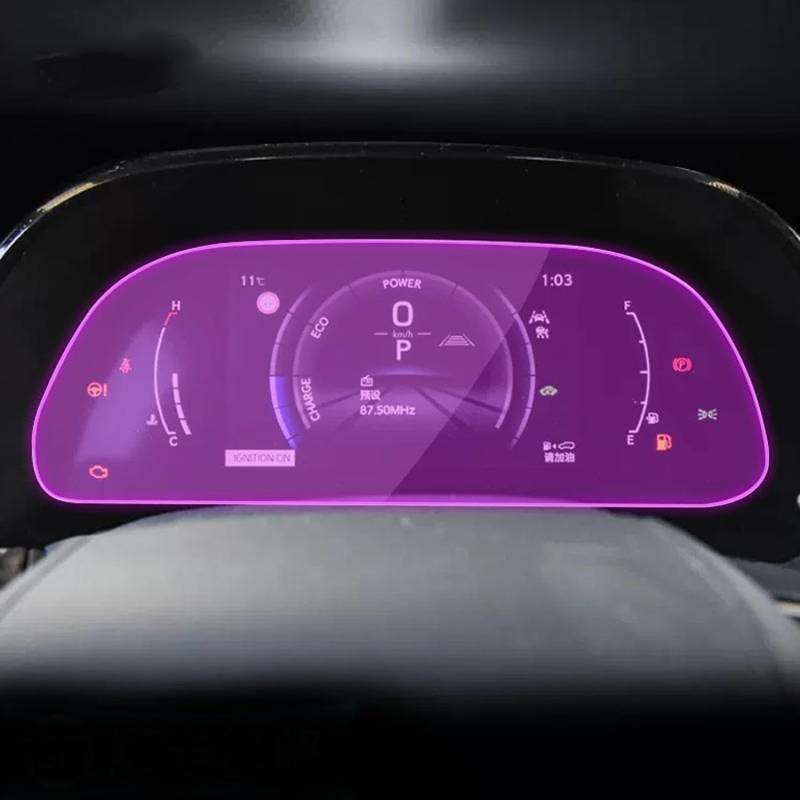 KUNQING Kfz-Aufkleber für den Innenbereich, Tacho-Aufkleber, transparent, TPU-Folie, Refit PPF, für Lexus RX 350 450 500 2023 Armaturenbrett-Schutz von KUNQING
