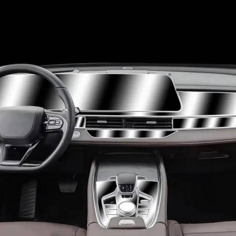 KUNQING Kratzfeste Auto-Innenfolie, Armaturenbrett, Klavierbrett, Schalthebel, Mittelkonsole, transparente TPU-Folie, für Chery OMODA A5C5 2022–2024 von KUNQING