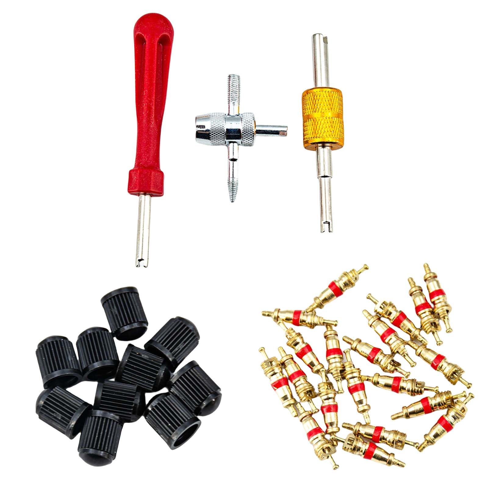 KUOXAN 33 Pcs Auto Reifen Ventil Entfernen Werkzeug Auto Reifen Ventil Schlüssel Reifen Ventil Werkzeug für Geeignete Autos, Motorräder, Elektrofahrzeuge usw KUOXAN 33 Pcs Auto Reifen Ventil Entfernen Werkzeug Auto Reifen Ventil Schlüssel Reifen Ventil Werkzeug für Geeignete Autos, Motorräder, Elektrofahrzeuge usw von KUOXAN