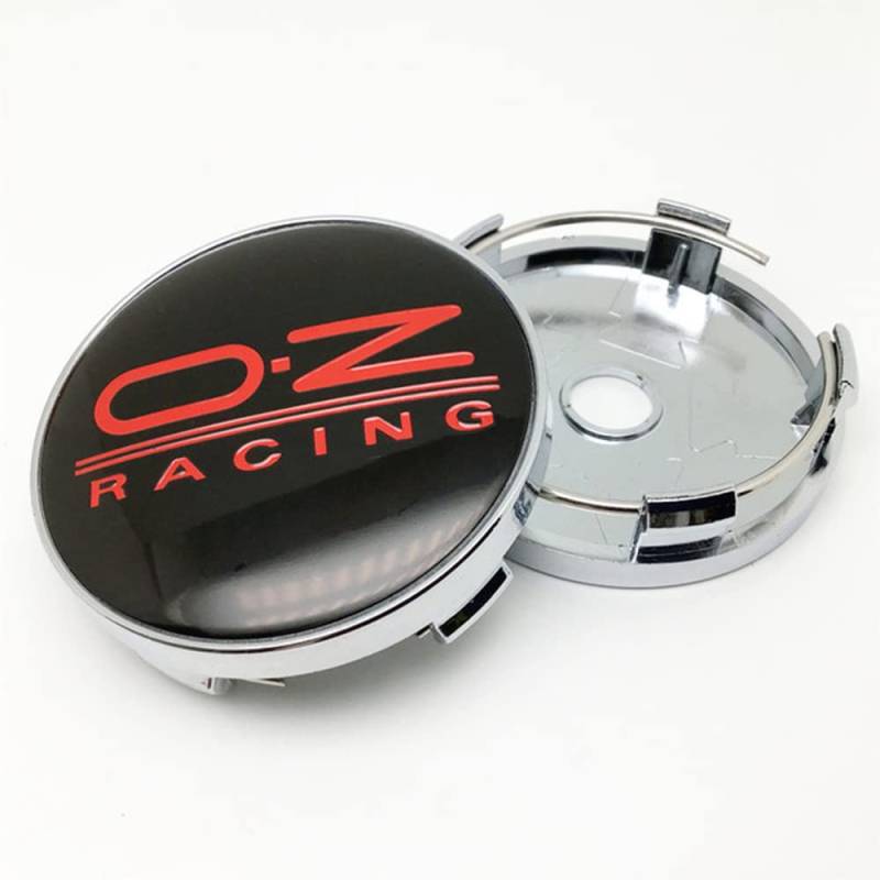 4 Stück Nabendeckel Radnabendeckel für OZ Racing 60mm, Radnabenkappen Radnabenabdeckung Wasserdicht Staubdicht Felgendeckel mit Logo,A1-60mm von KUPK