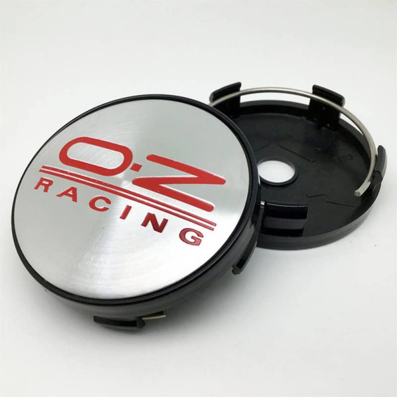 4 Stück Nabendeckel Radnabendeckel für OZ Racing 60mm, Radnabenkappen Radnabenabdeckung Wasserdicht Staubdicht Felgendeckel mit Logo,B-60mm von KUPK