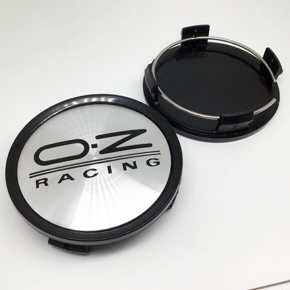 4 Stück Nabendeckel Radnabendeckel für OZ Racing 70mm, Radnabenkappen Radnabenabdeckung Wasserdicht Staubdicht Felgendeckel mit Logo,D-70mm von KUPK